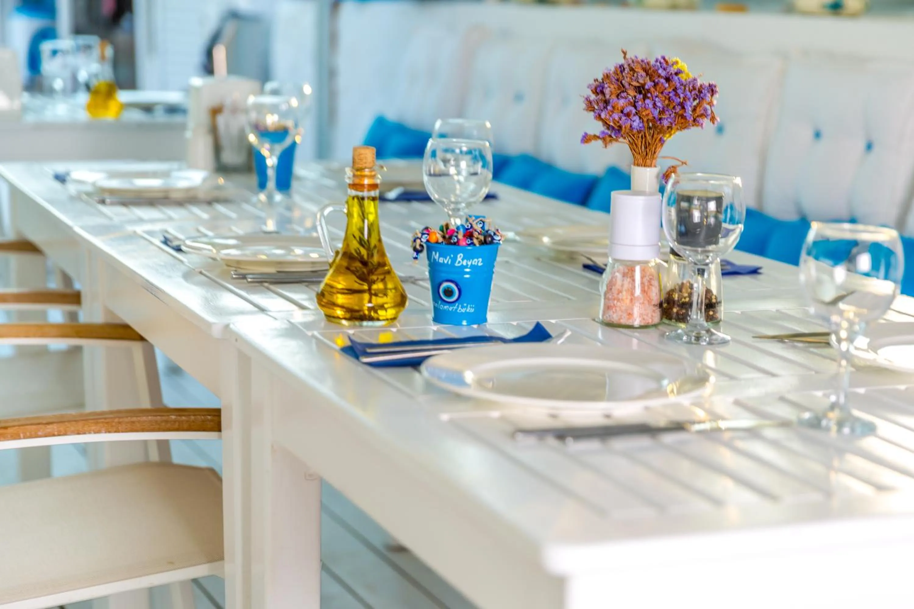 Restaurant/Places to Eat in Hotel Mavi Beyaz