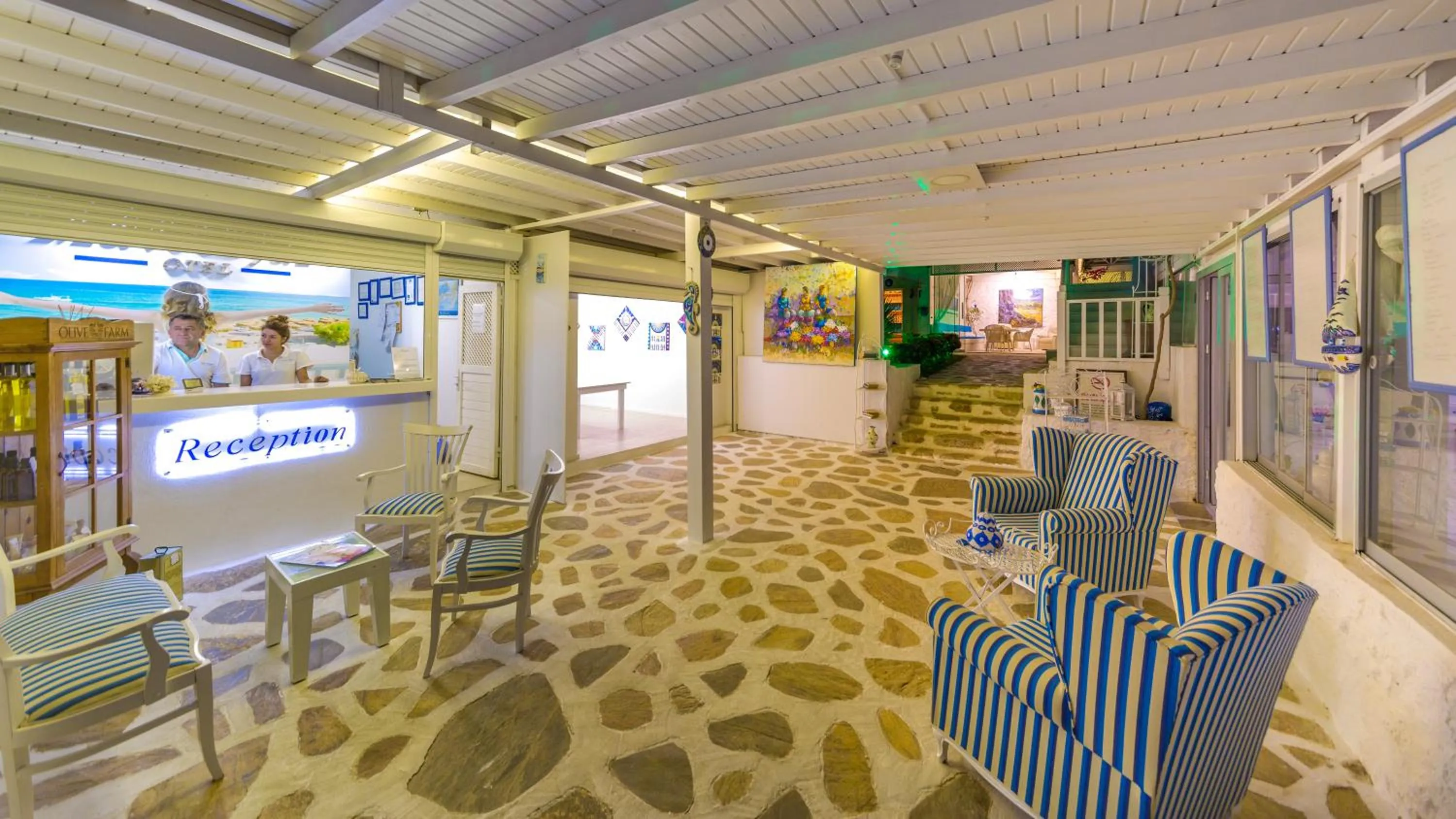 Lobby or reception, Lounge/Bar in Hotel Mavi Beyaz