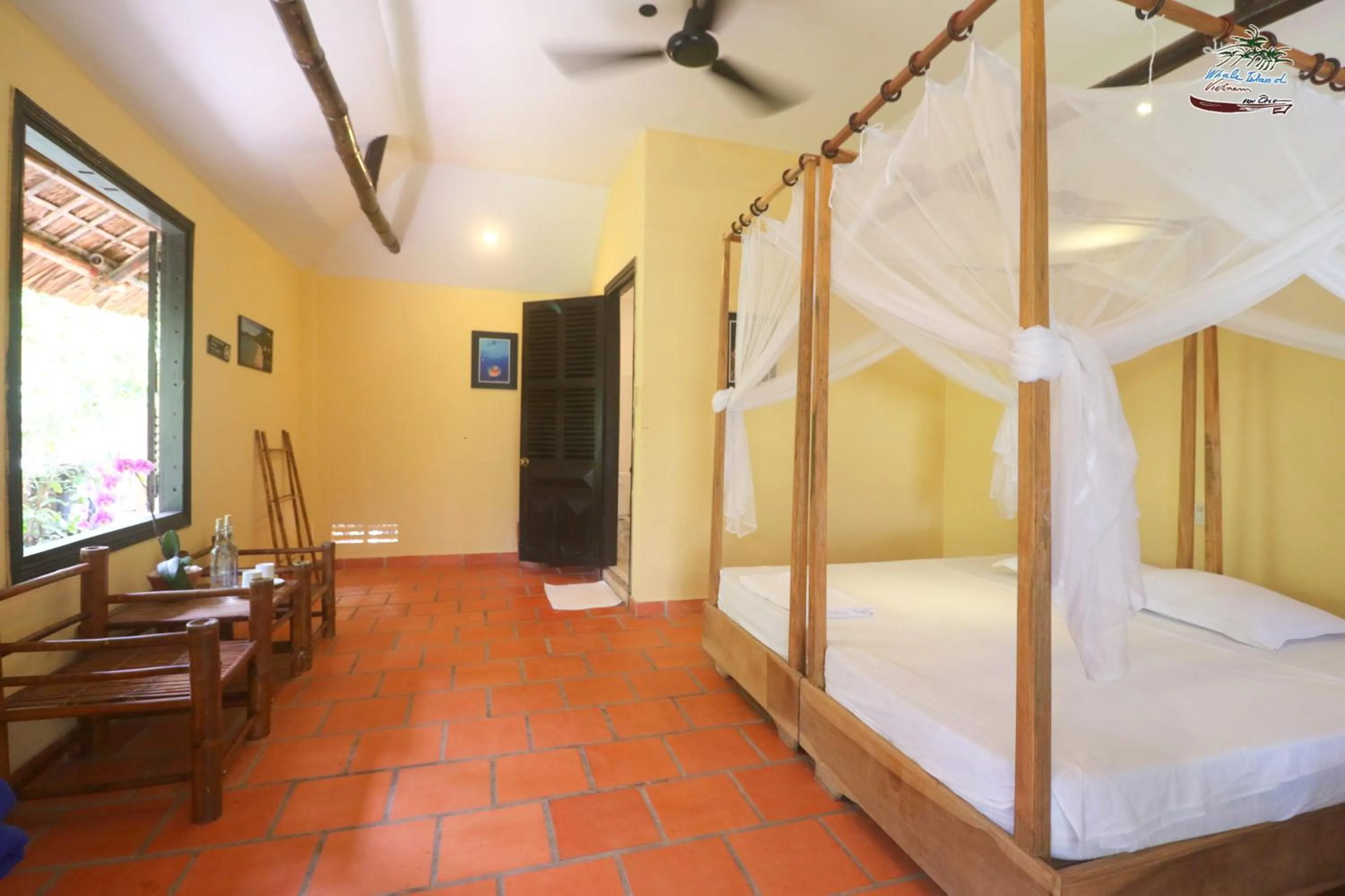 Bed in Whale Island Resort