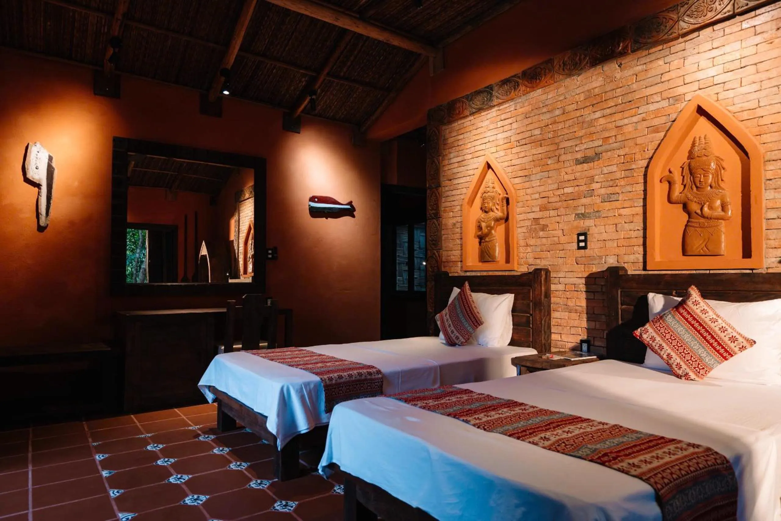 Bed in Whale Island Resort