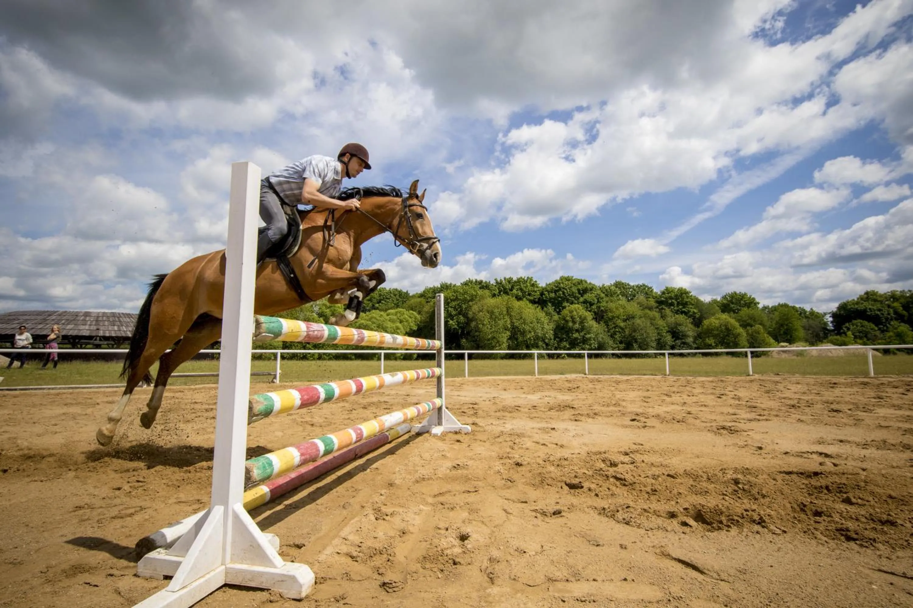 Horse-riding in Pałac Galiny
