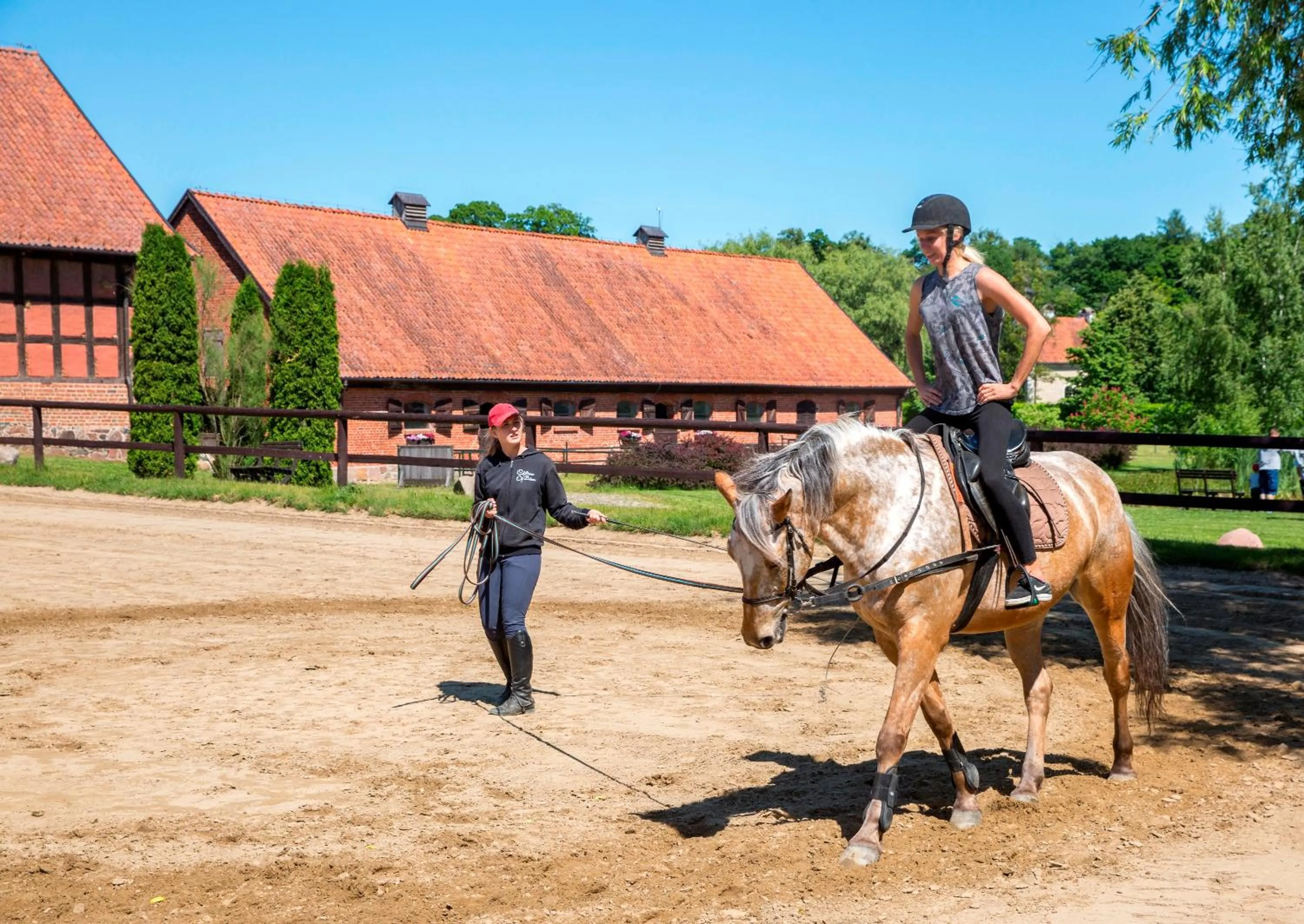 Horse-riding in Pałac Galiny