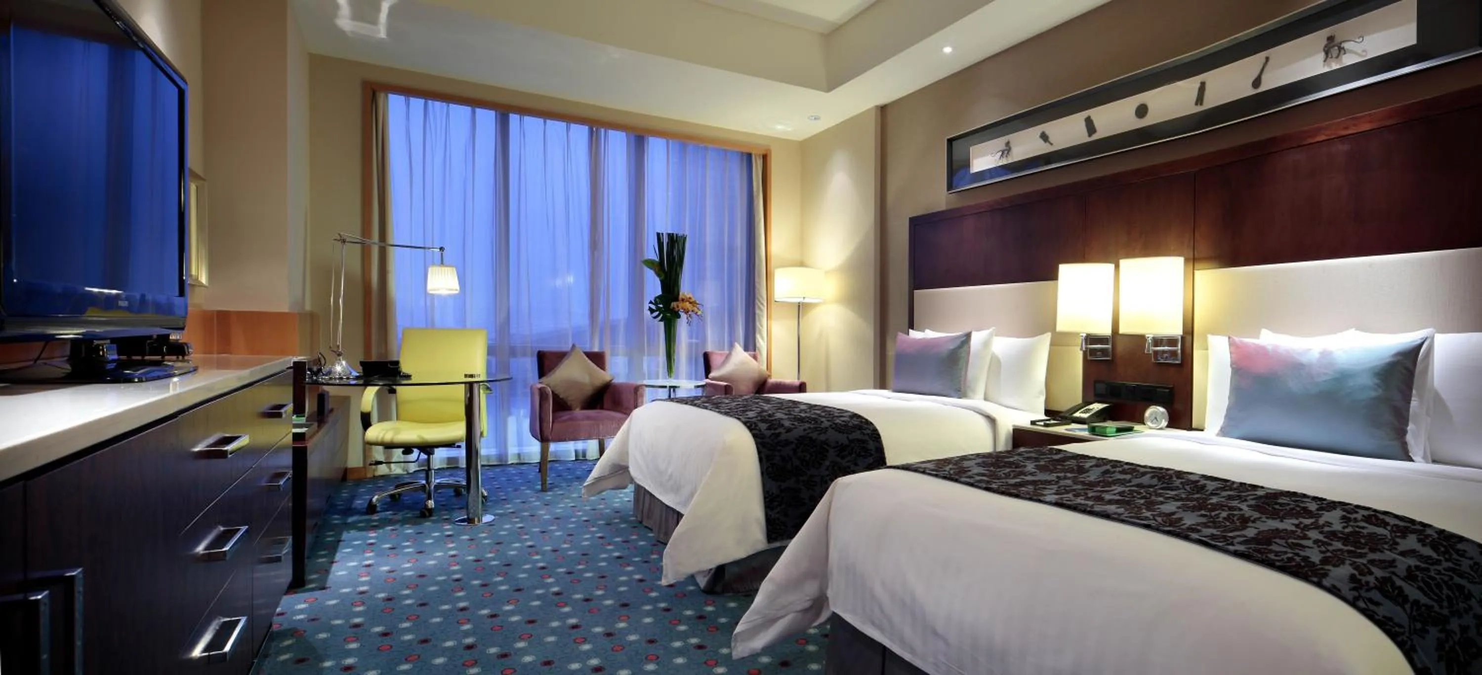 Bed in Courtyard by Marriott Suzhou