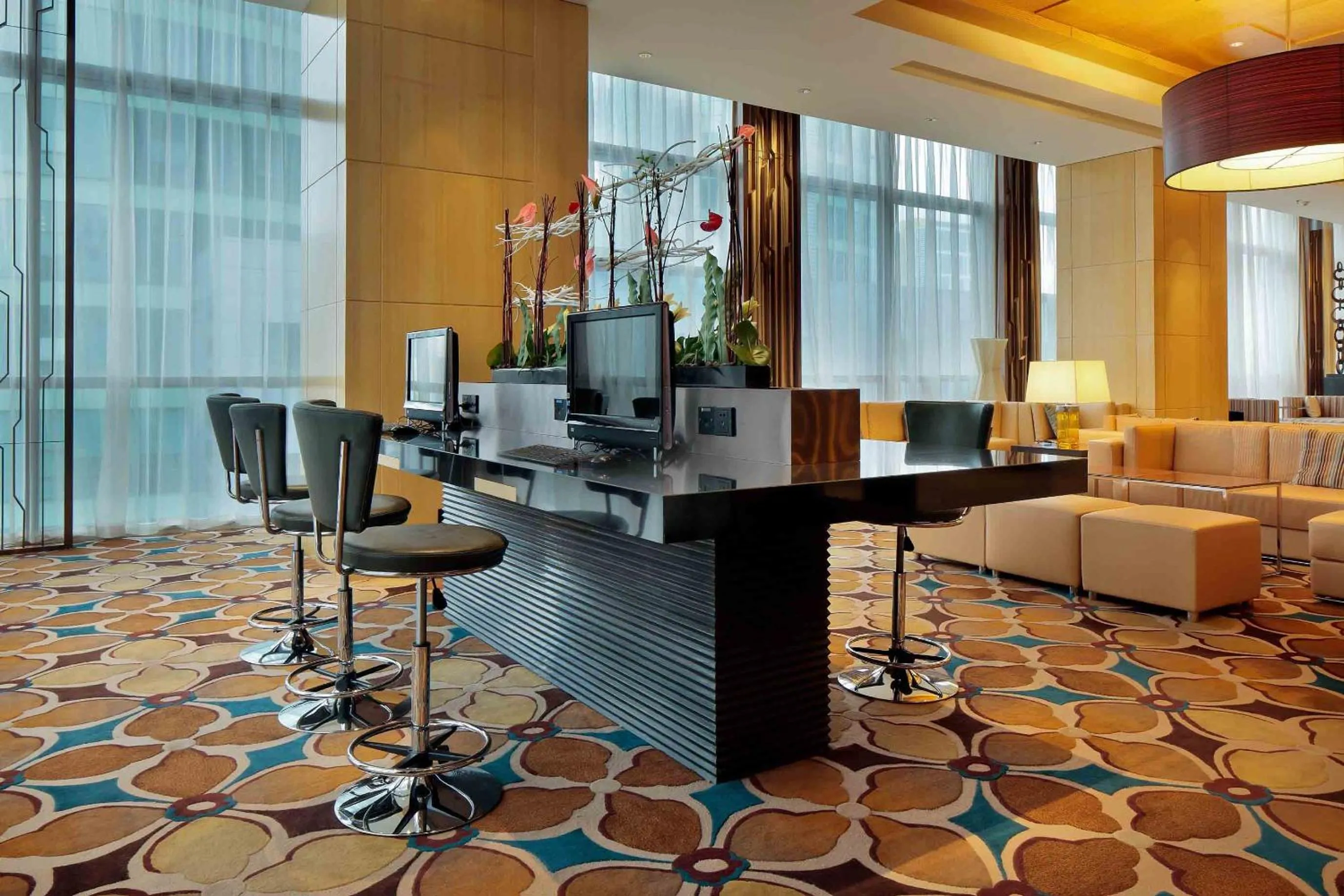 Lounge or bar in Courtyard by Marriott Suzhou