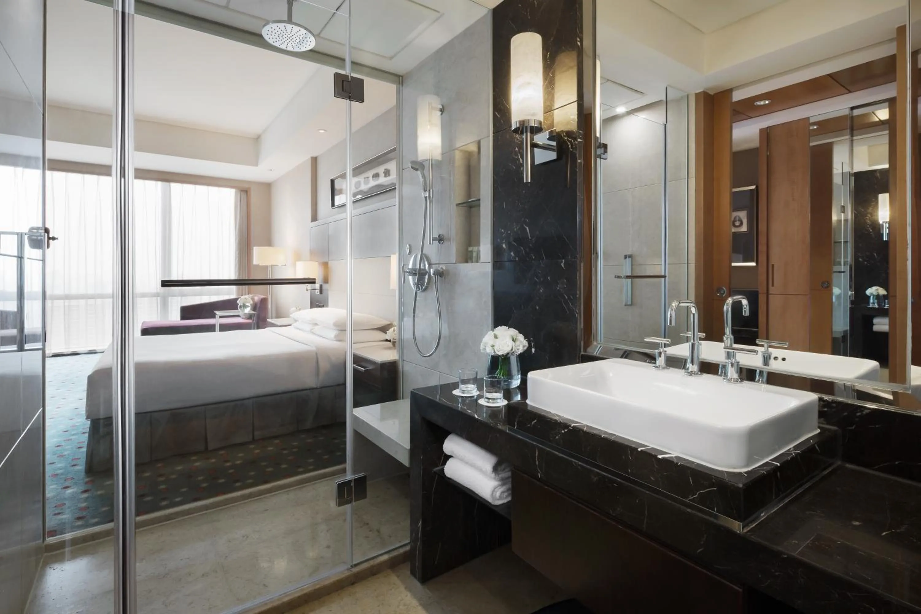 Bathroom, Bed in Courtyard by Marriott Suzhou