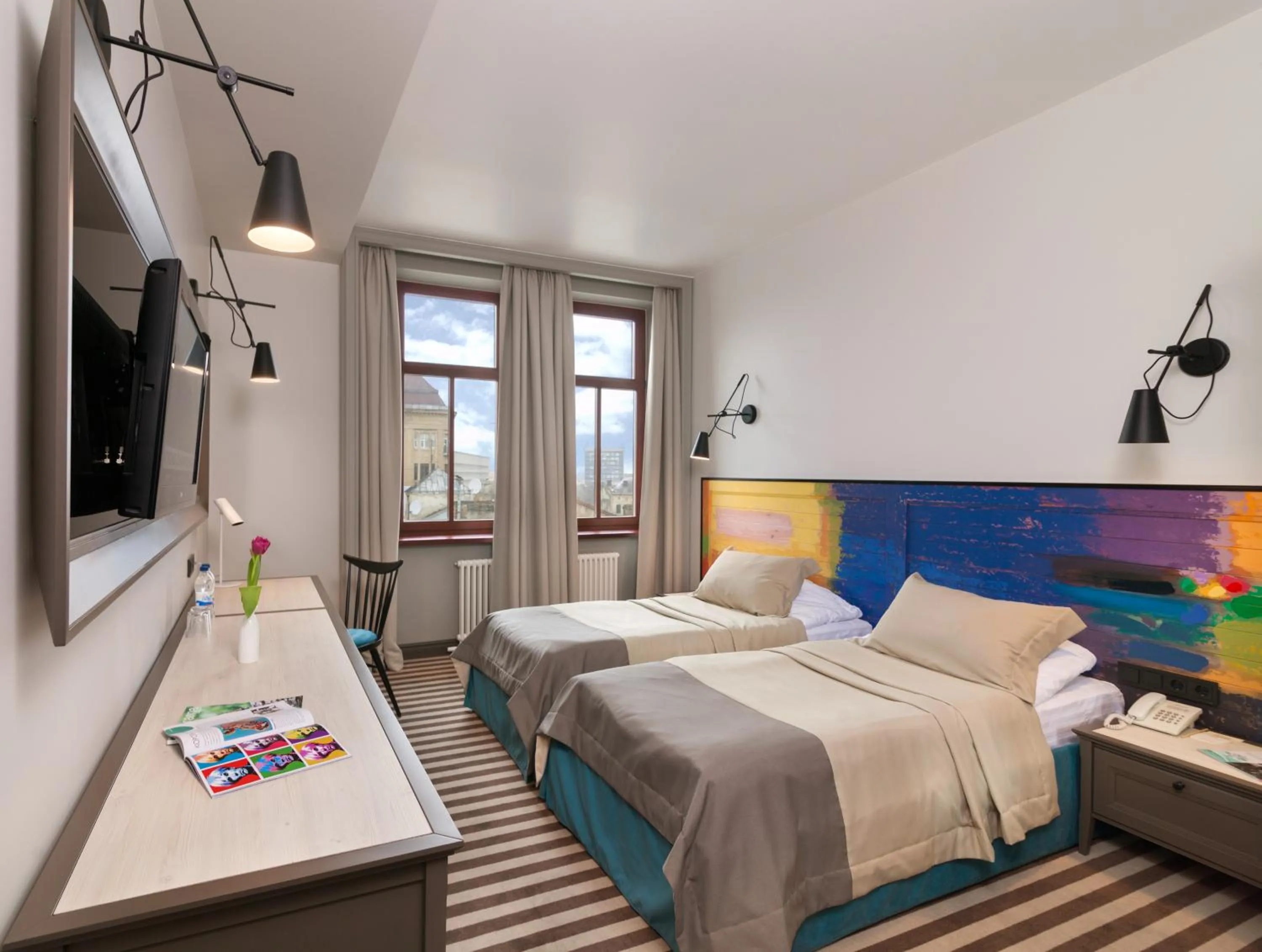 Photo of the whole room, Bed in PANORAMA Lviv Hotel