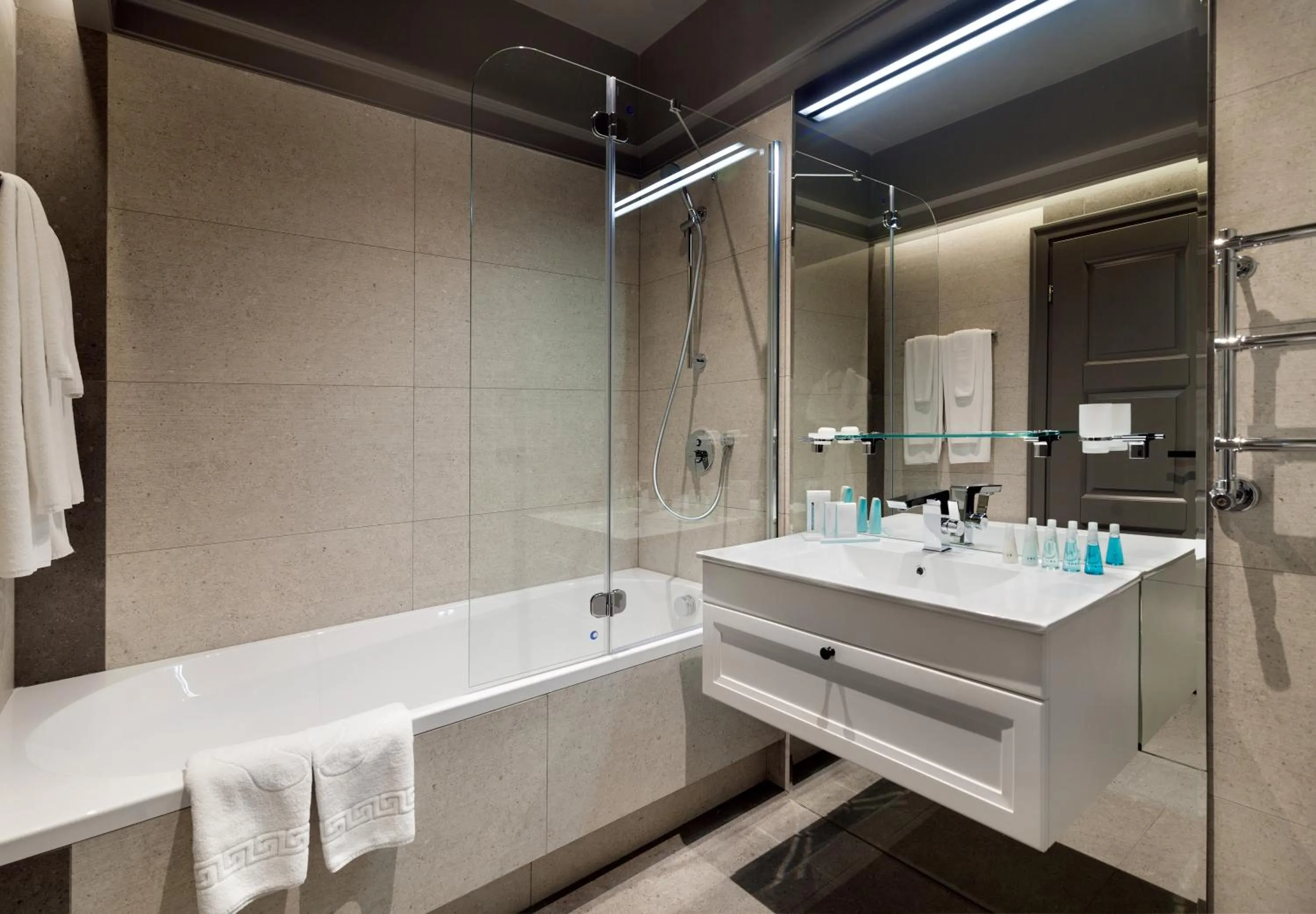 Bathroom in PANORAMA Lviv Hotel