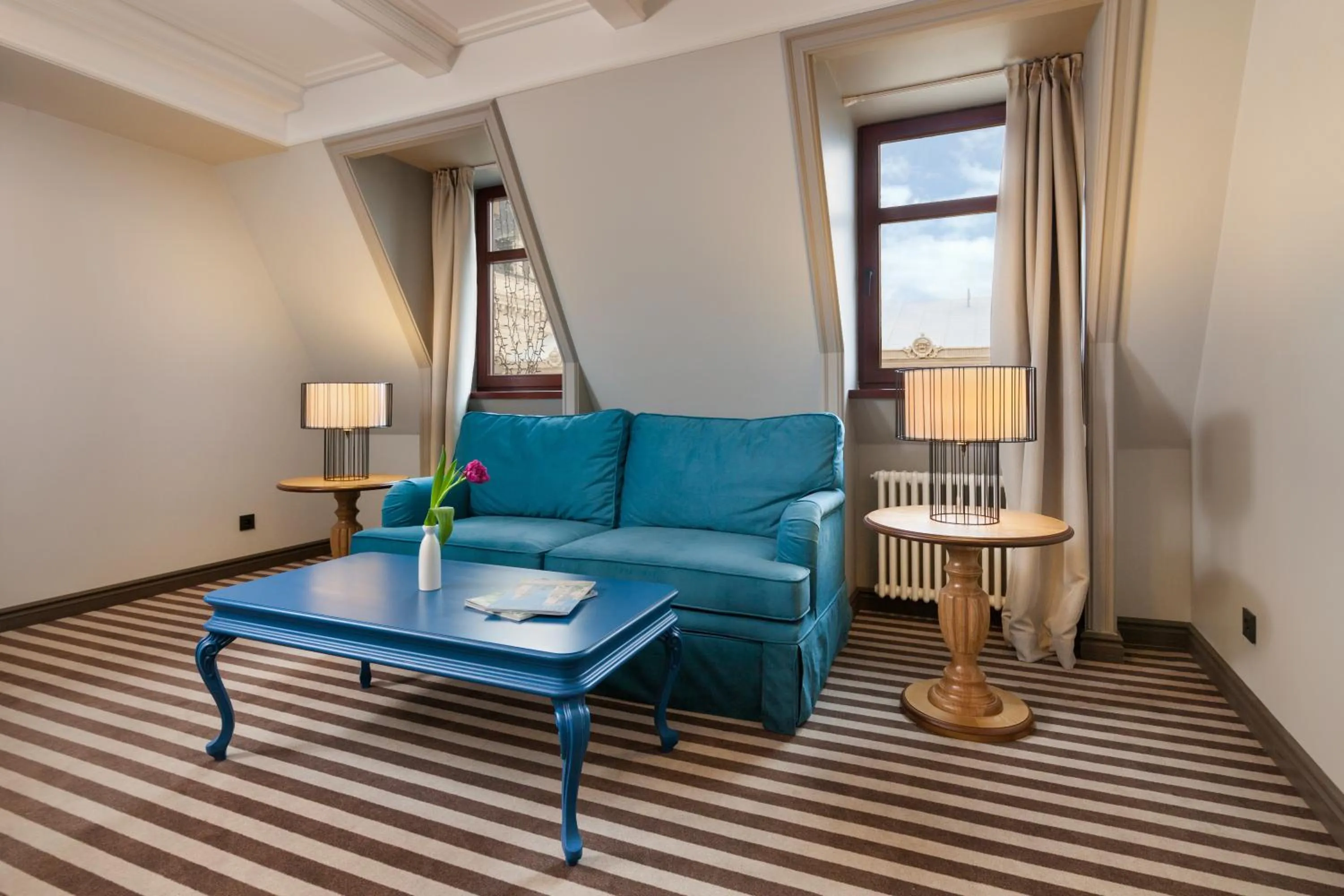 Living room in PANORAMA Lviv Hotel