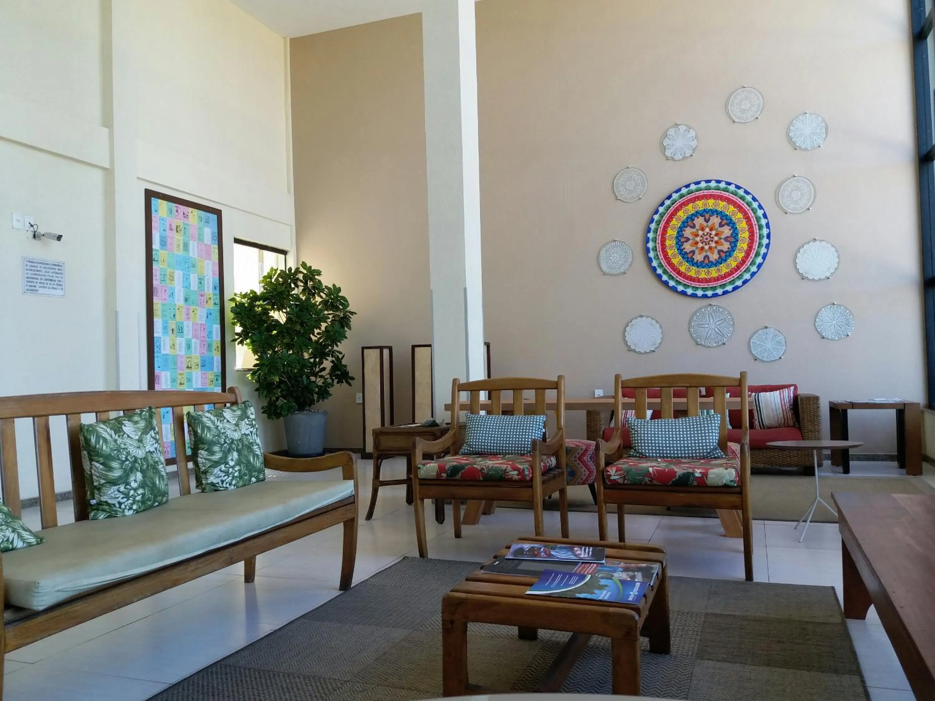 Lobby or reception in Via Mar Praia Hotel