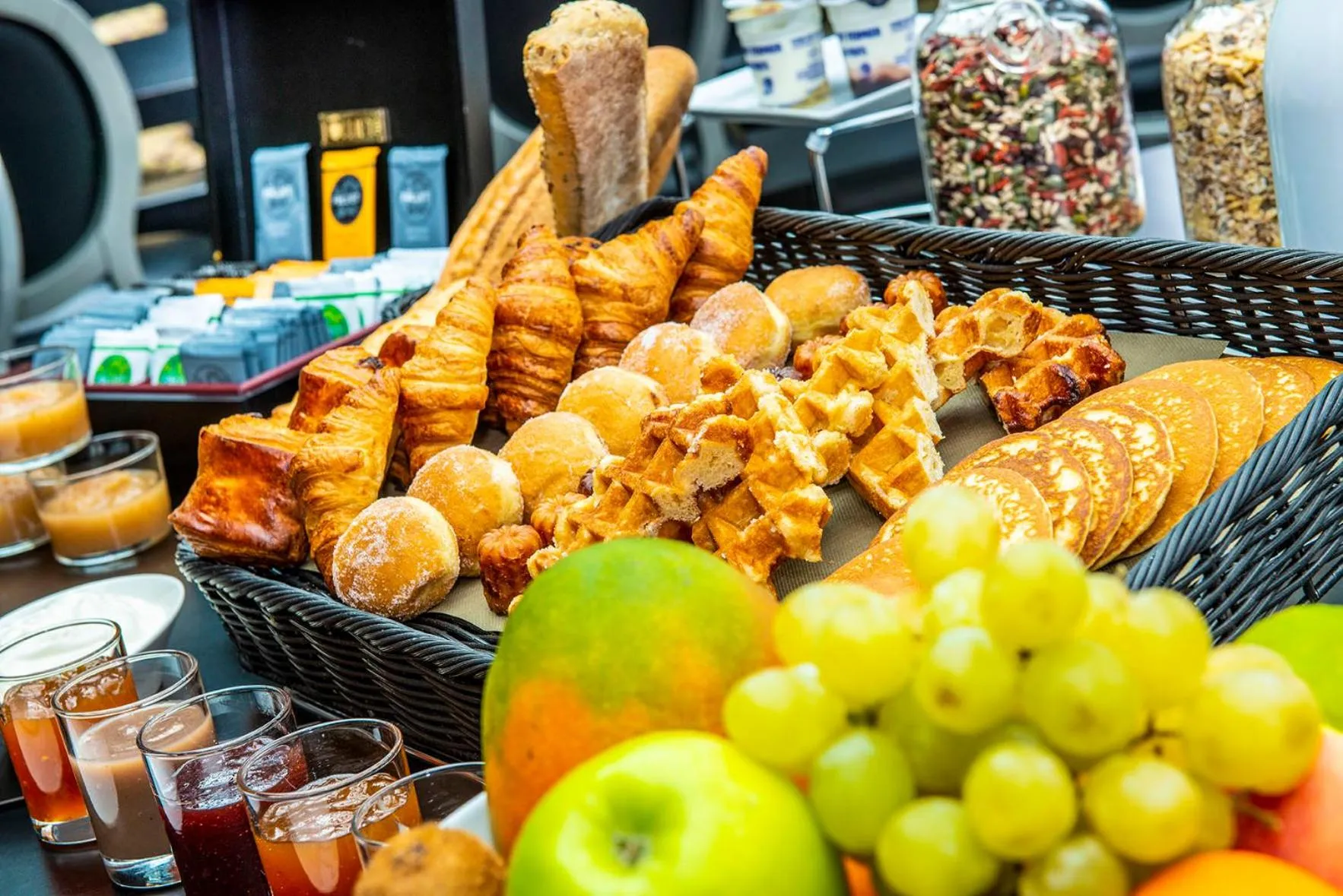 Continental breakfast in Domaine De Saint Clair Spa & Golf