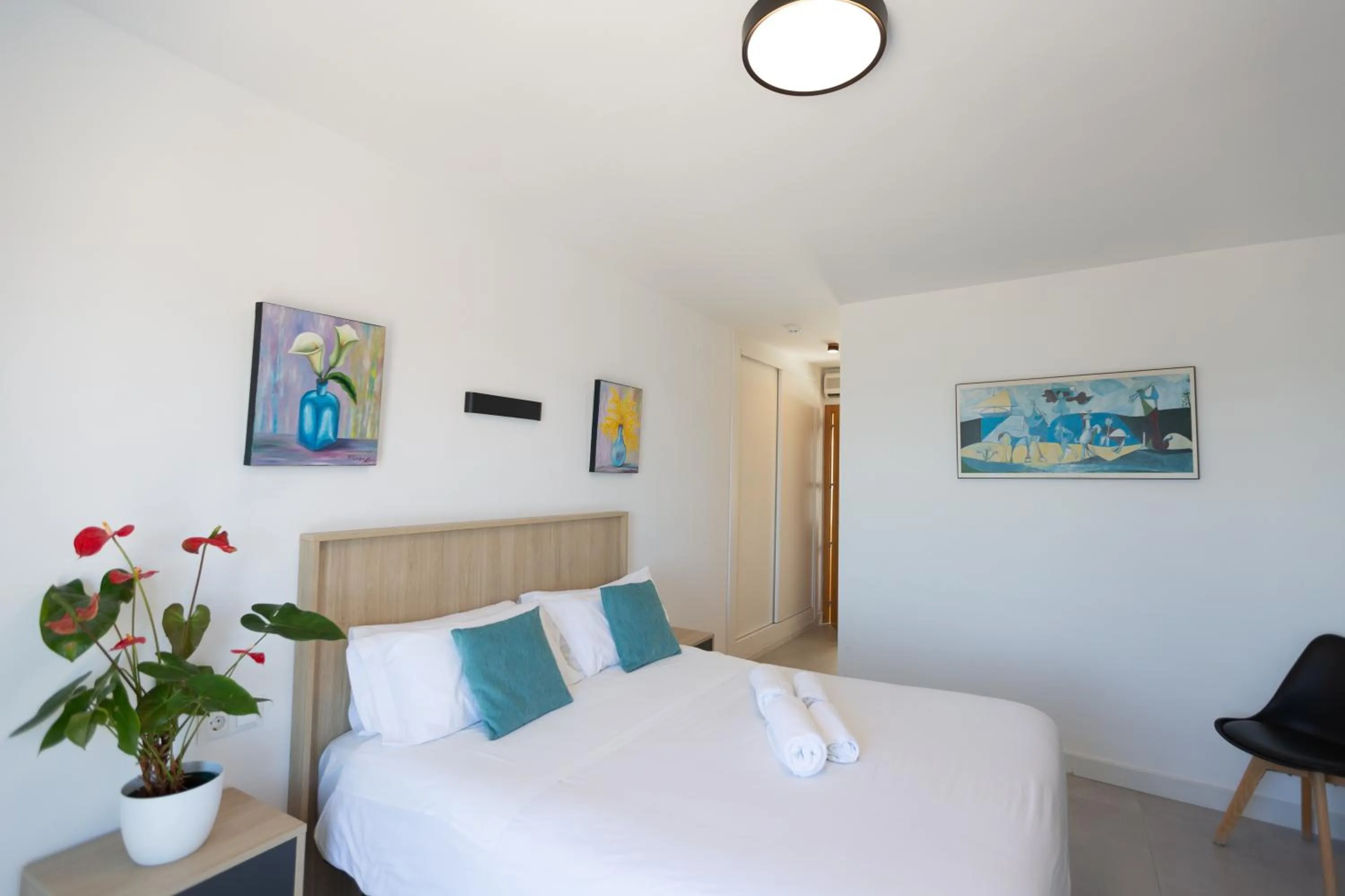 Bedroom, Bed in Hotel Mediterráneo by Croma