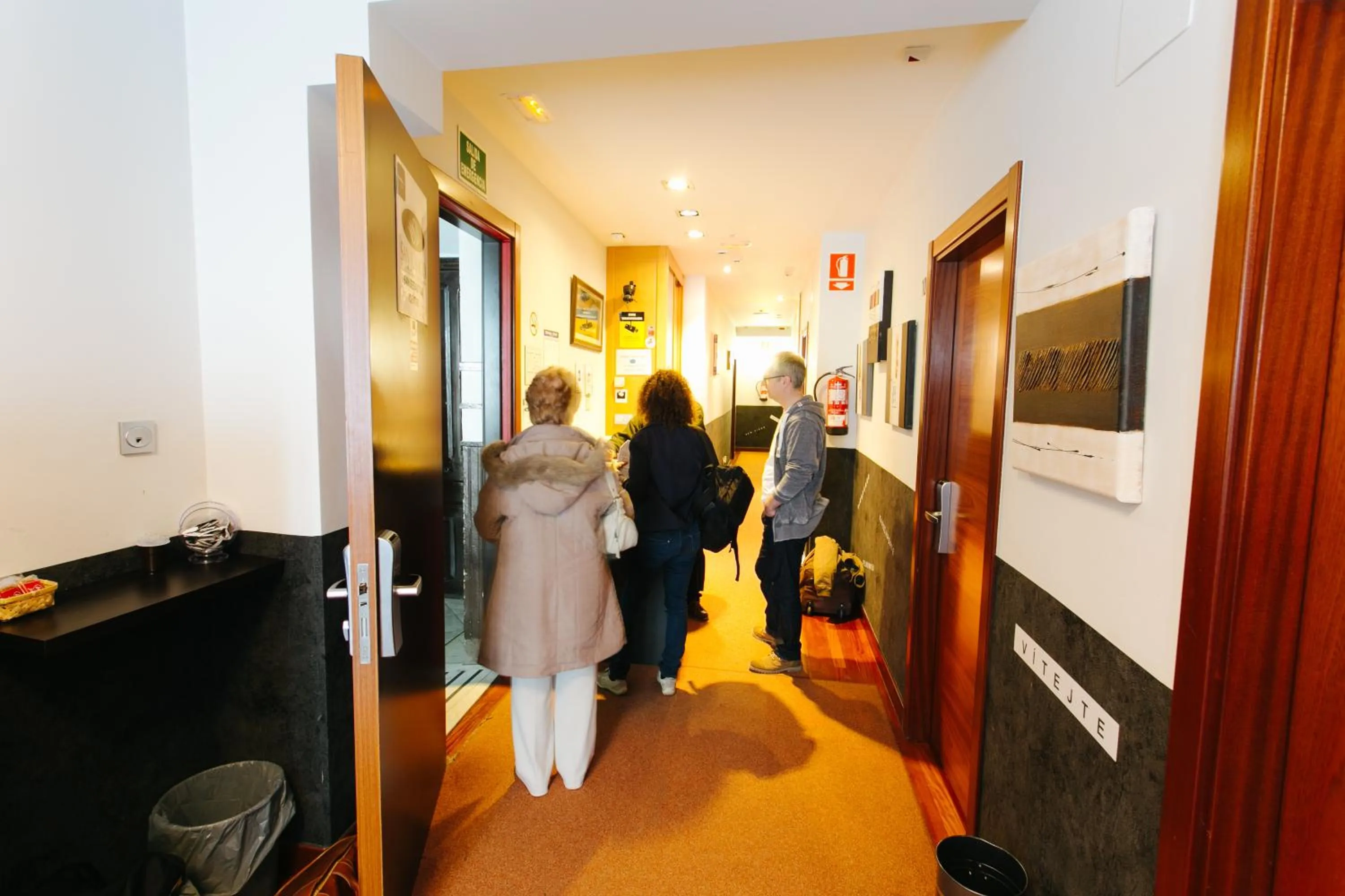 group of guests in Hostal San Sebastian Centro