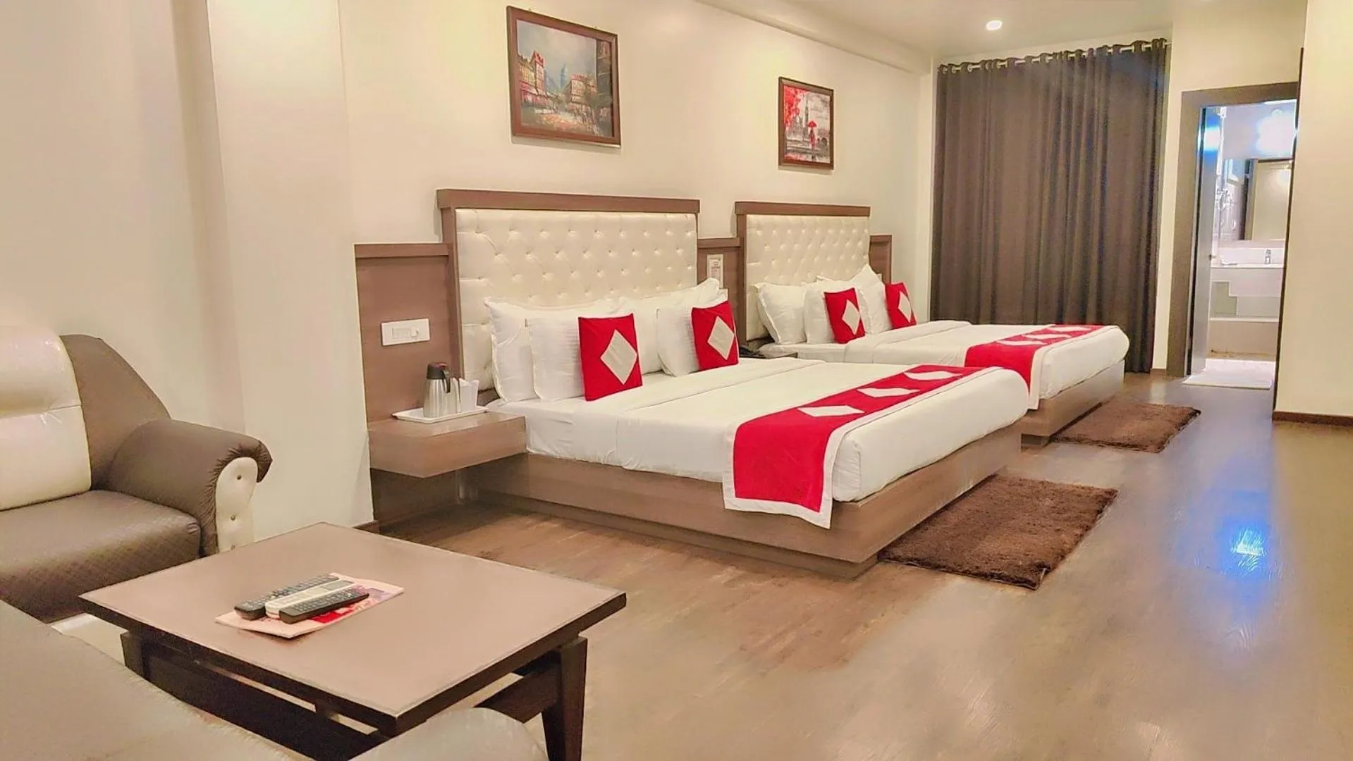 Bed in Hotel The Royal Krishna