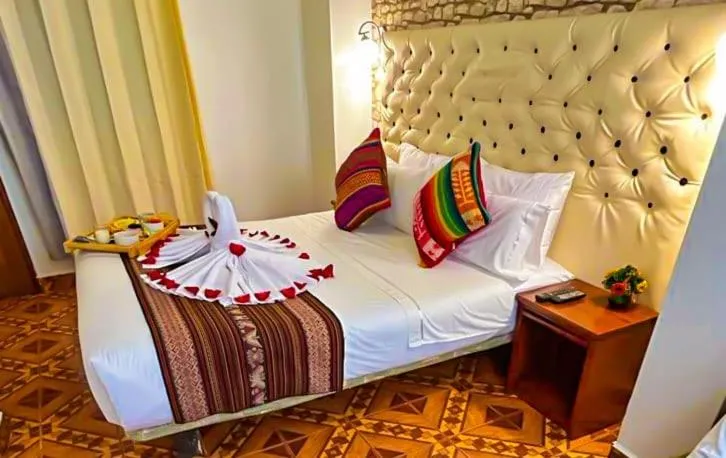 Bed in Hotel Machupicchu Adventure