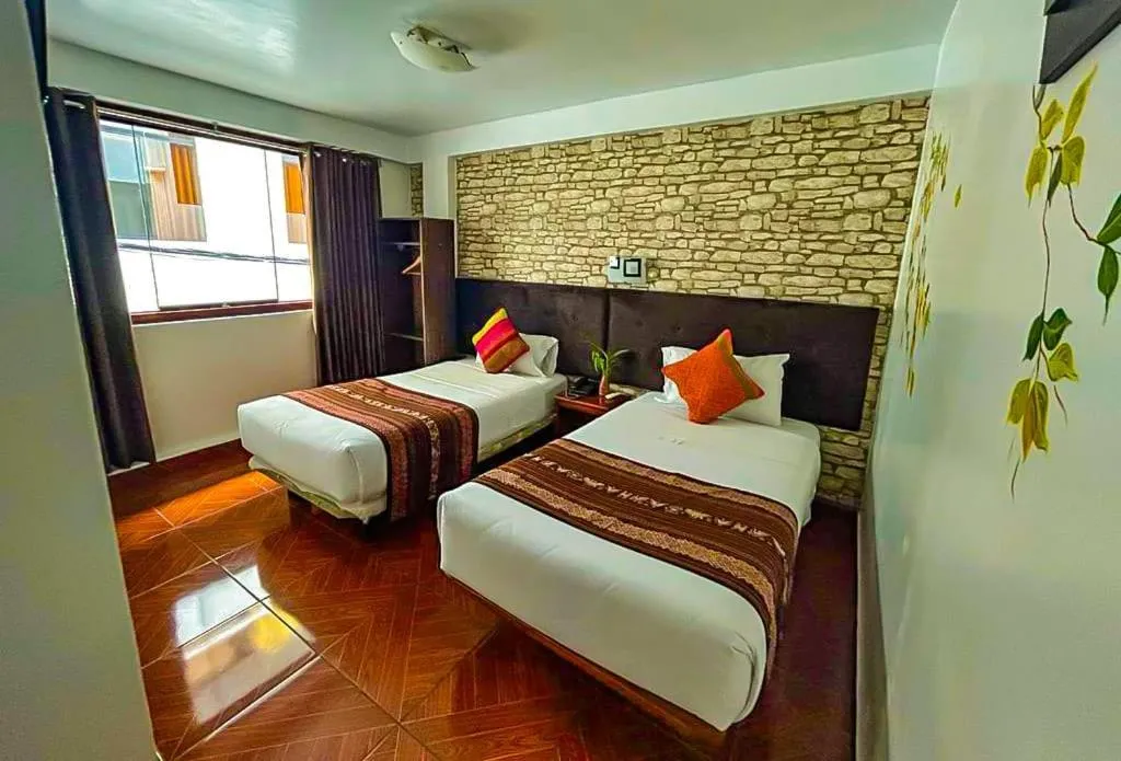 Bed in Hotel Machupicchu Adventure