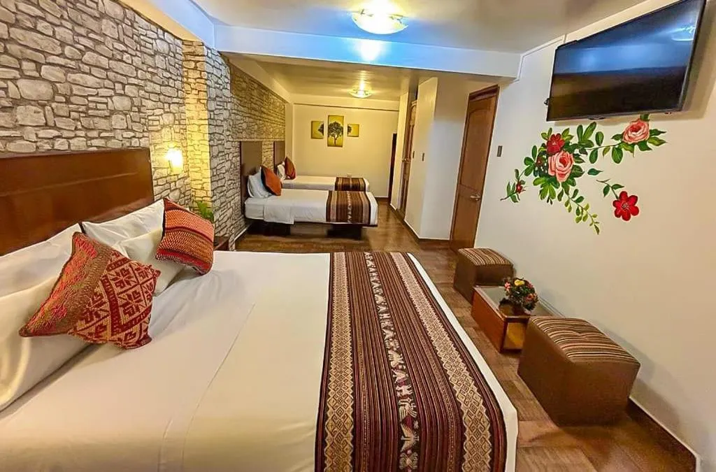 Bed in Hotel Machupicchu Adventure