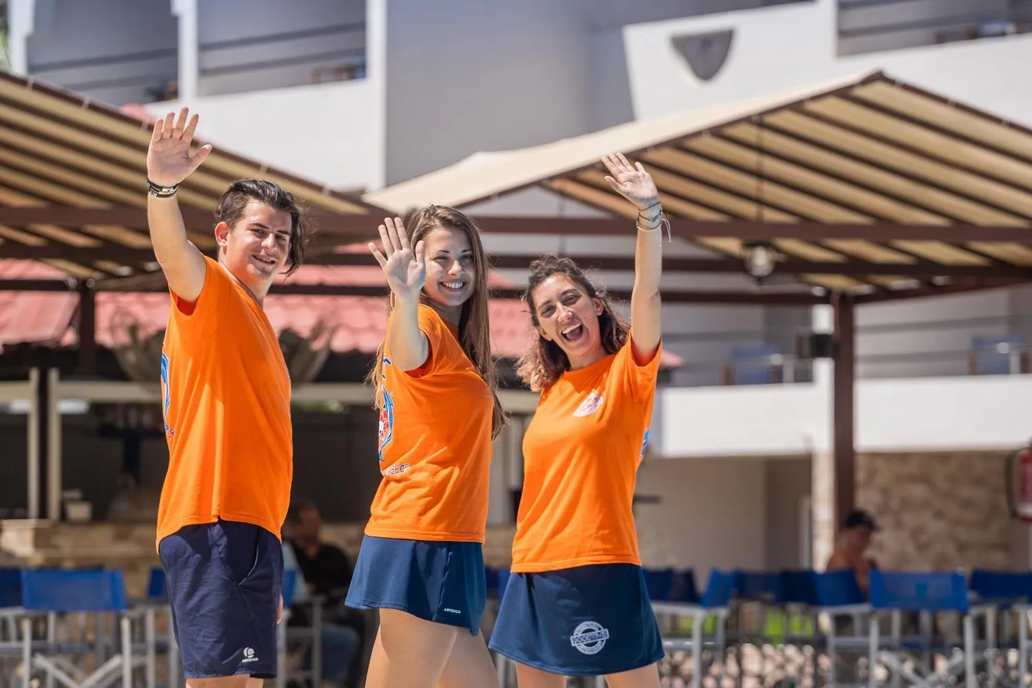 Staff in Lardos Bay Hotel