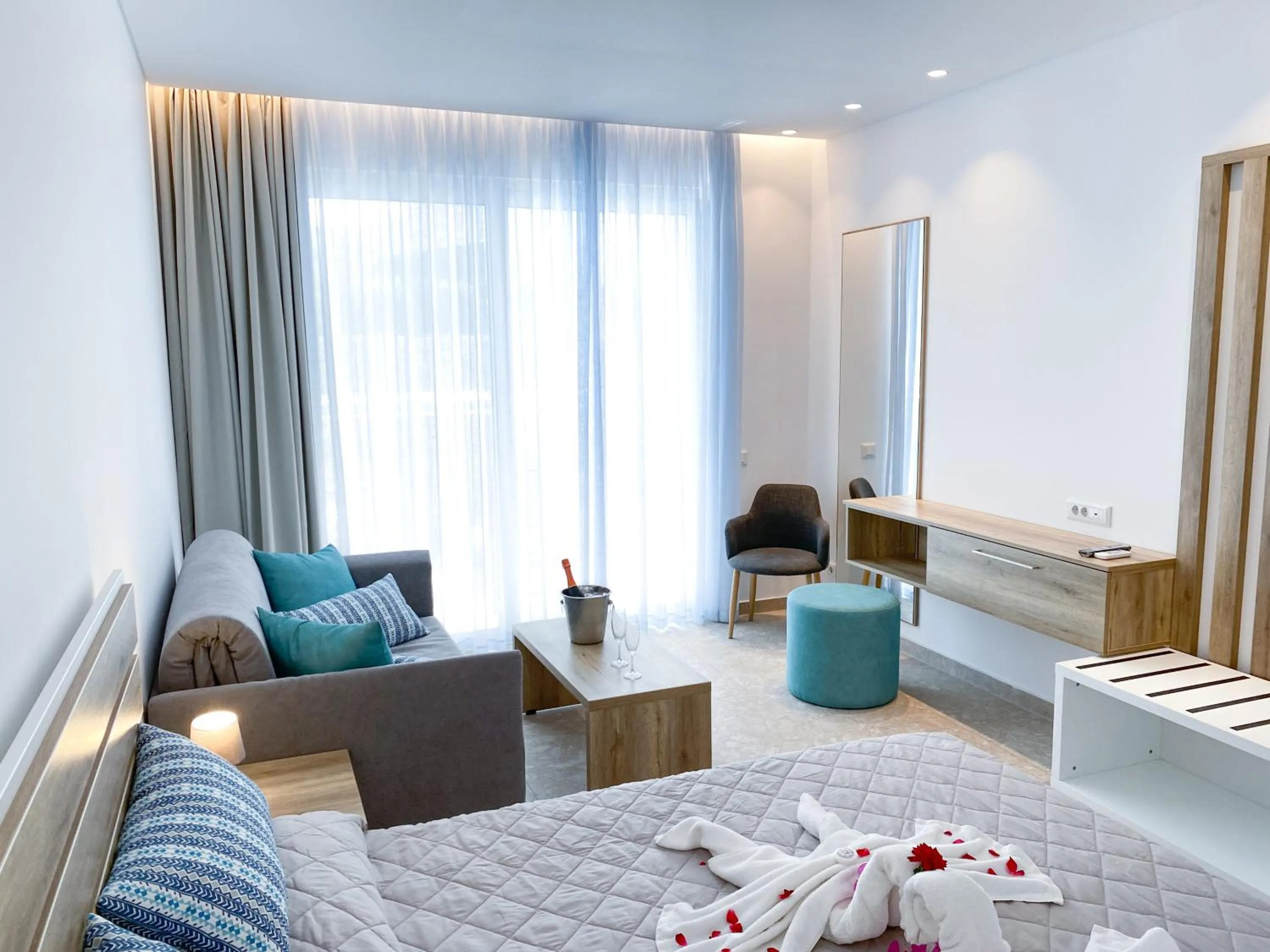 Photo of the whole room, Bed in Lardos Bay Hotel