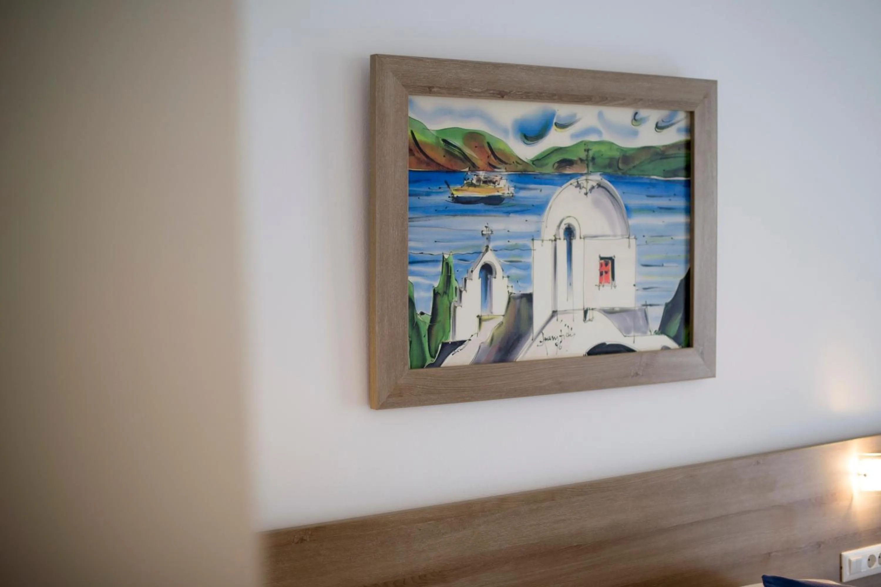 Decorative detail in Lardos Bay Hotel