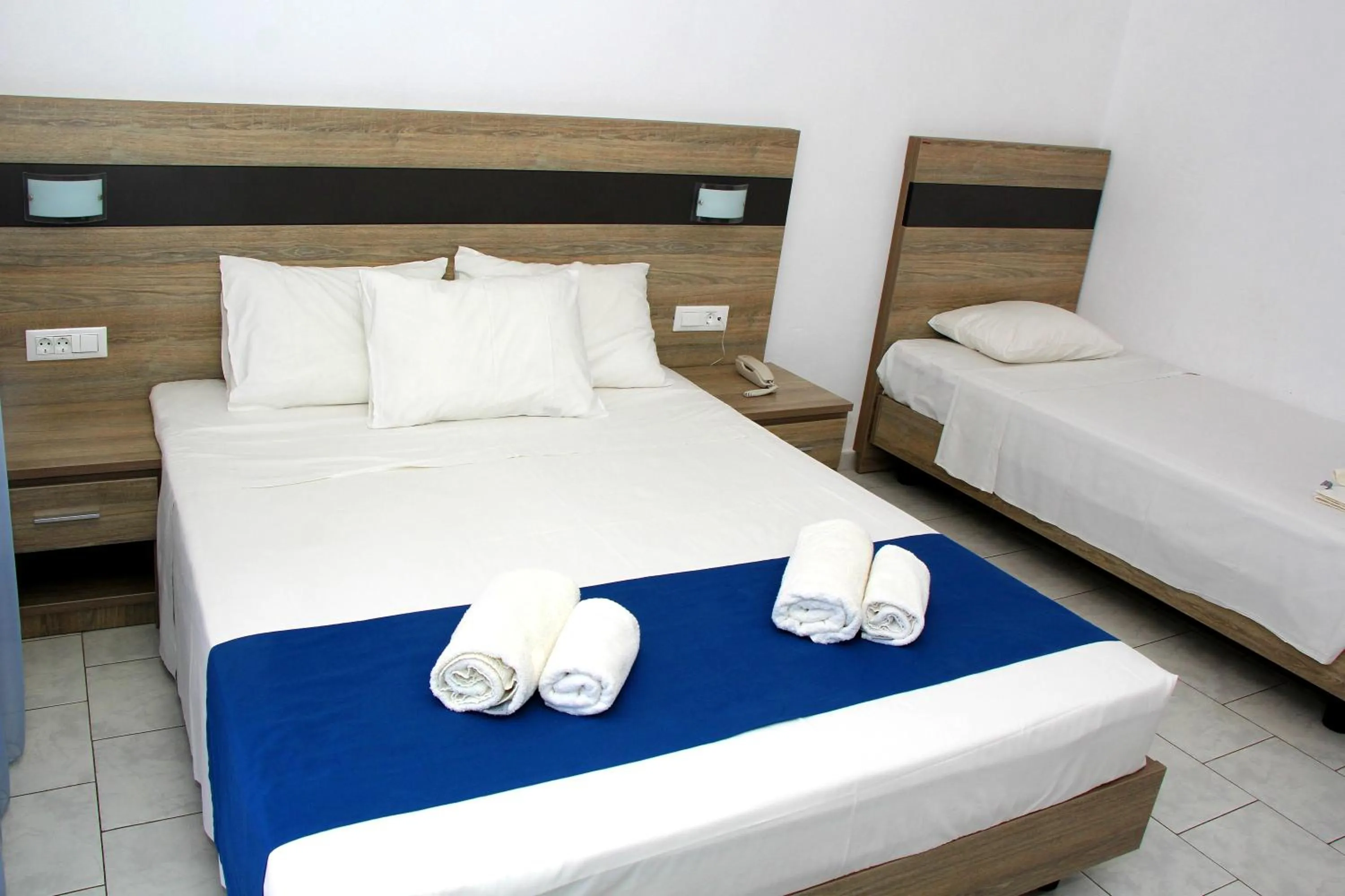 Decorative detail, Bed in Lardos Bay Hotel