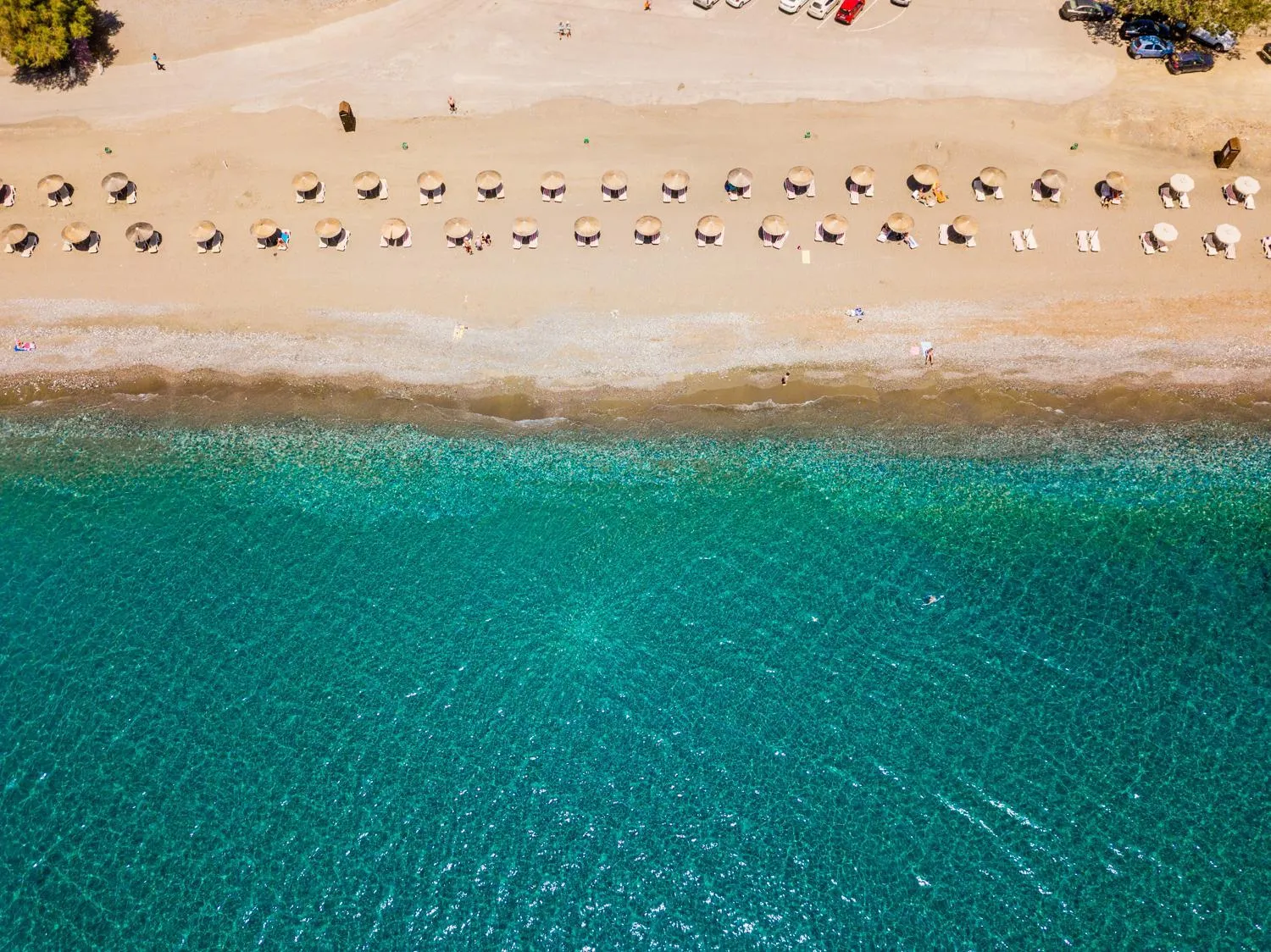 Bird's eye view in Lardos Bay Hotel