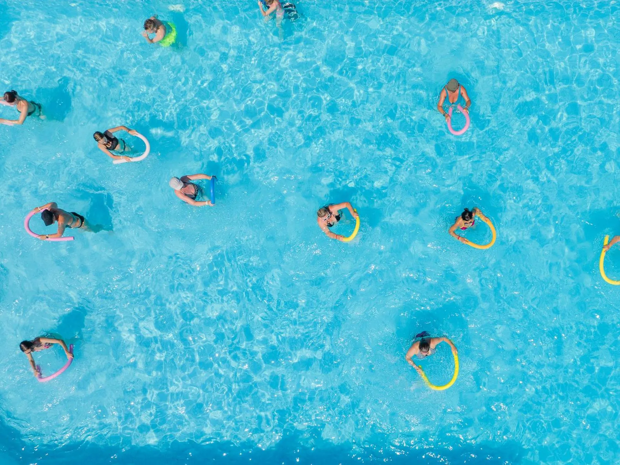 Pool view in Lardos Bay Hotel