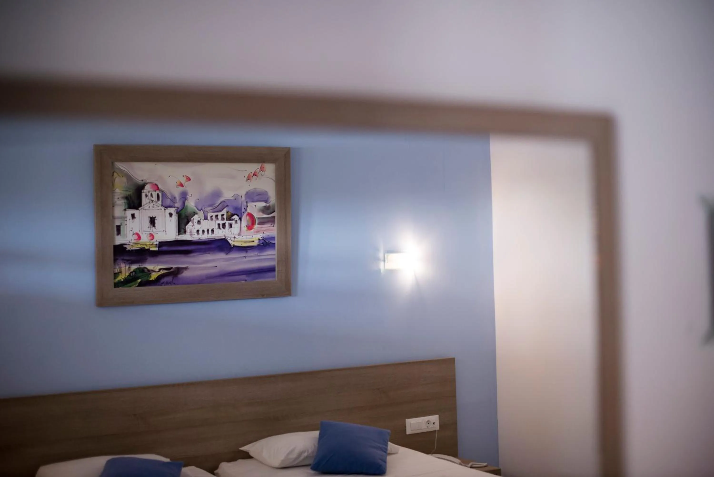 Decorative detail, Bed in Lardos Bay Hotel