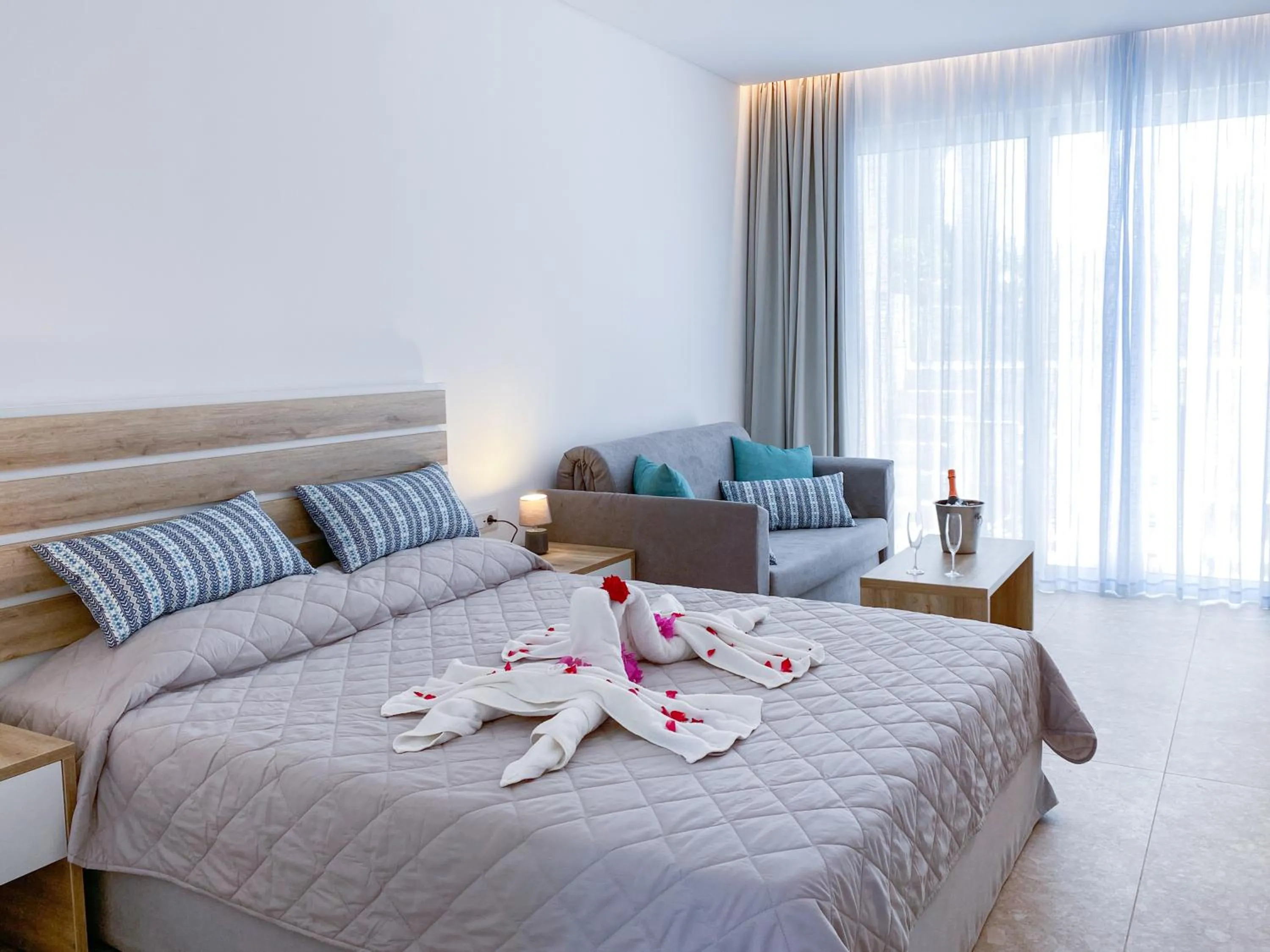 Photo of the whole room, Bed in Lardos Bay Hotel