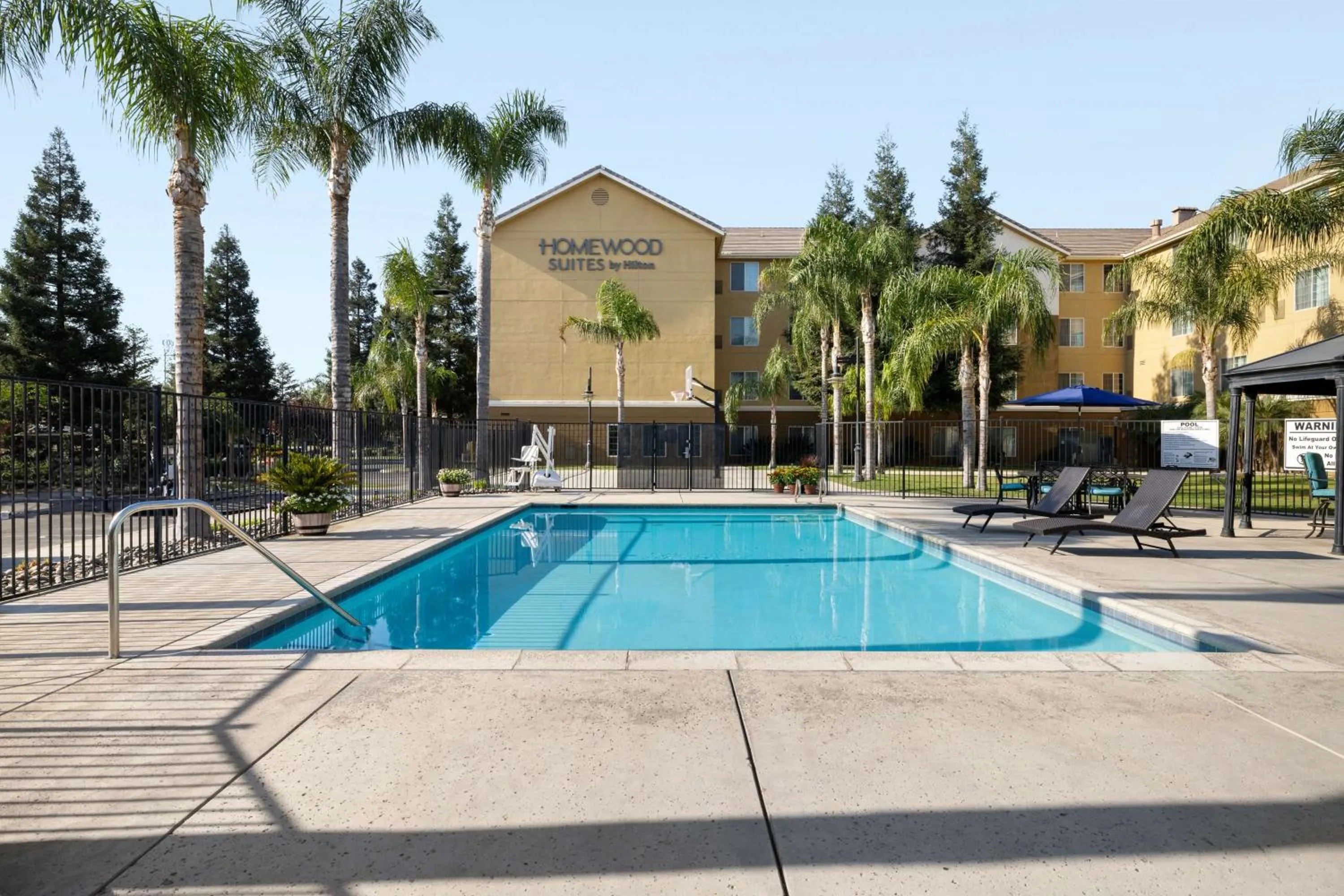 Pool view in Homewood Suites Bakersfield