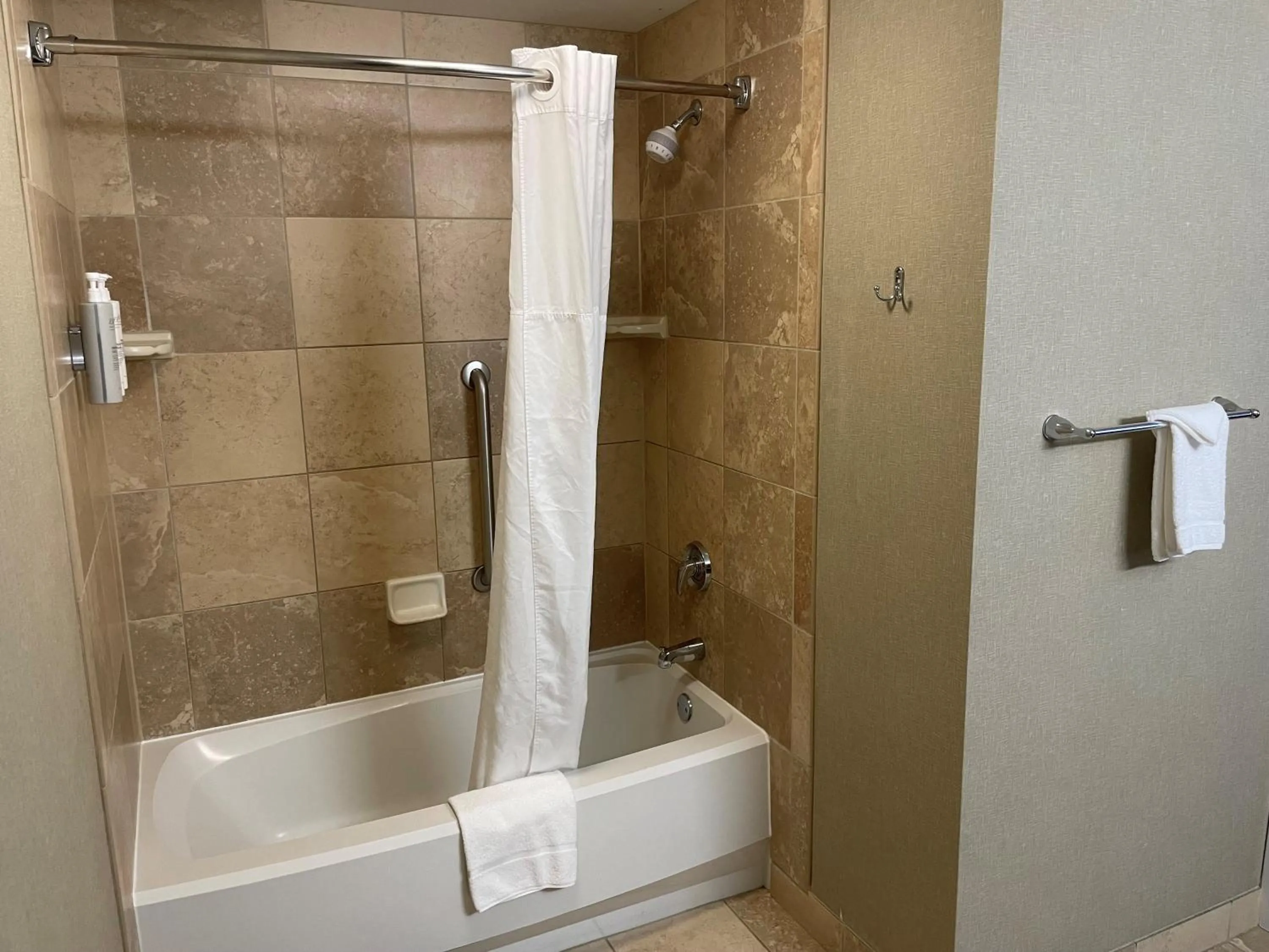 Shower in SouthShore Hotel on Lake Bemidji, Trademark Coll by Wyndham