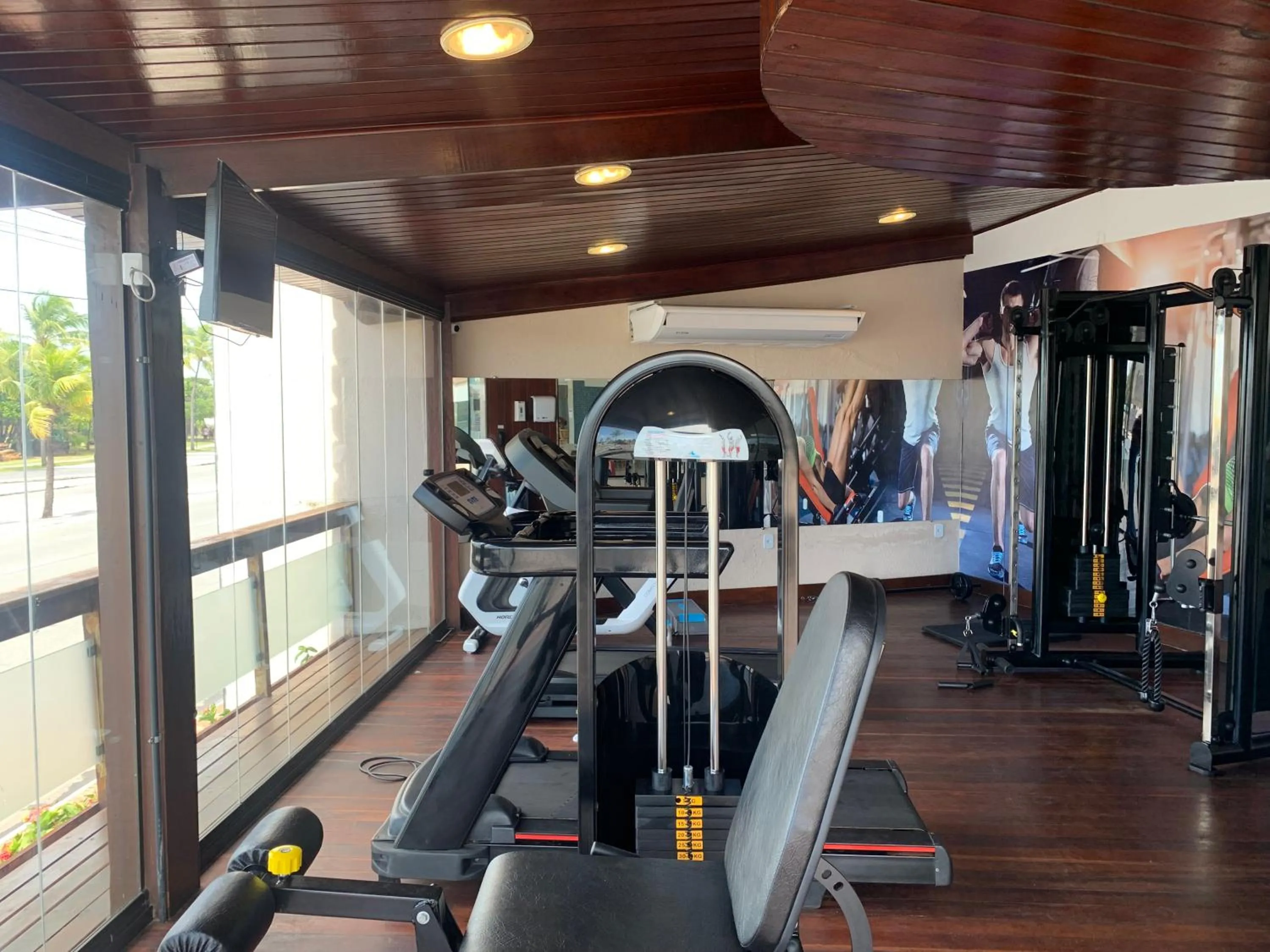 Fitness centre/facilities in Aquarios Praia Hotel