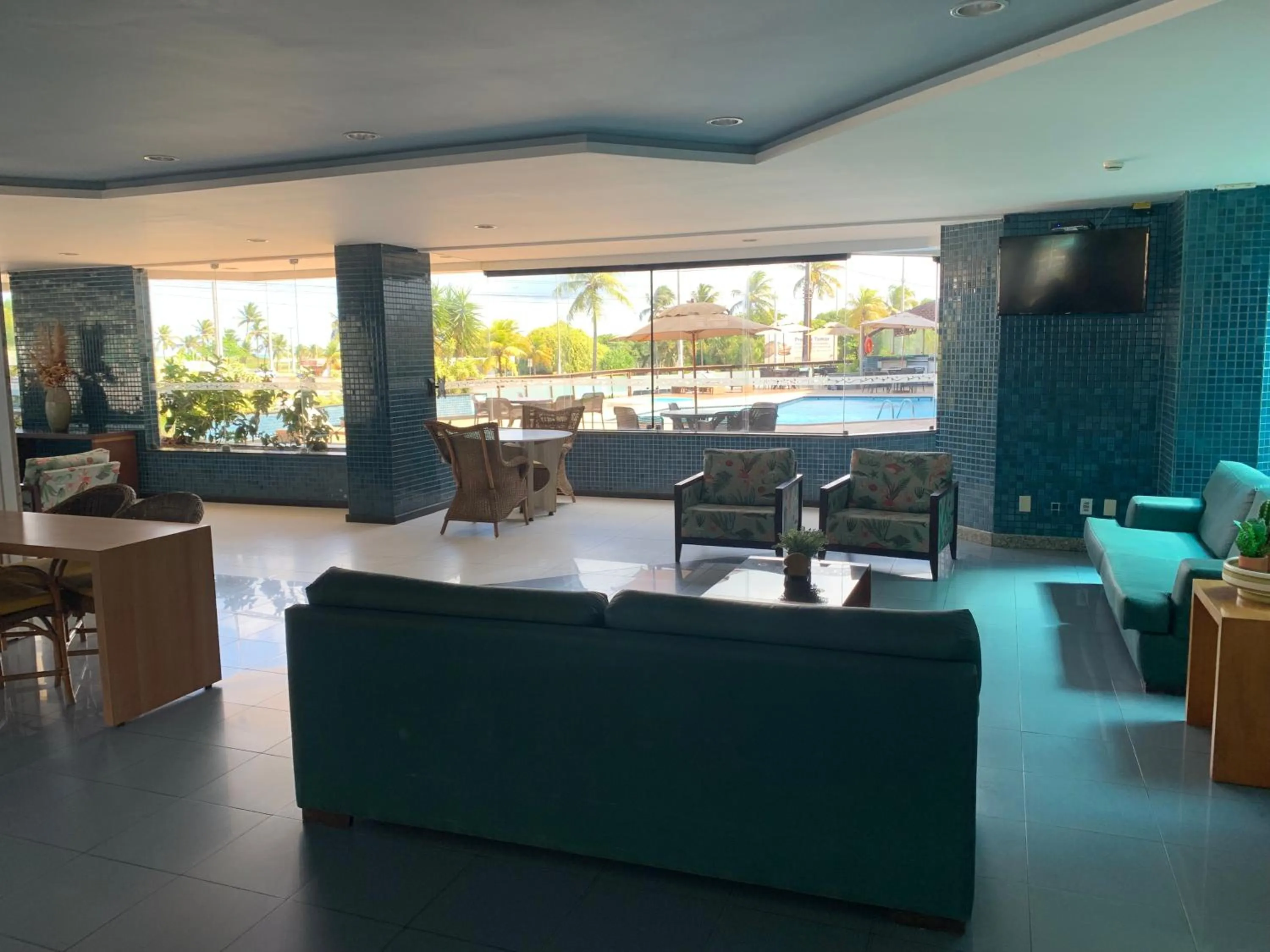 Lobby or reception in Aquarios Praia Hotel