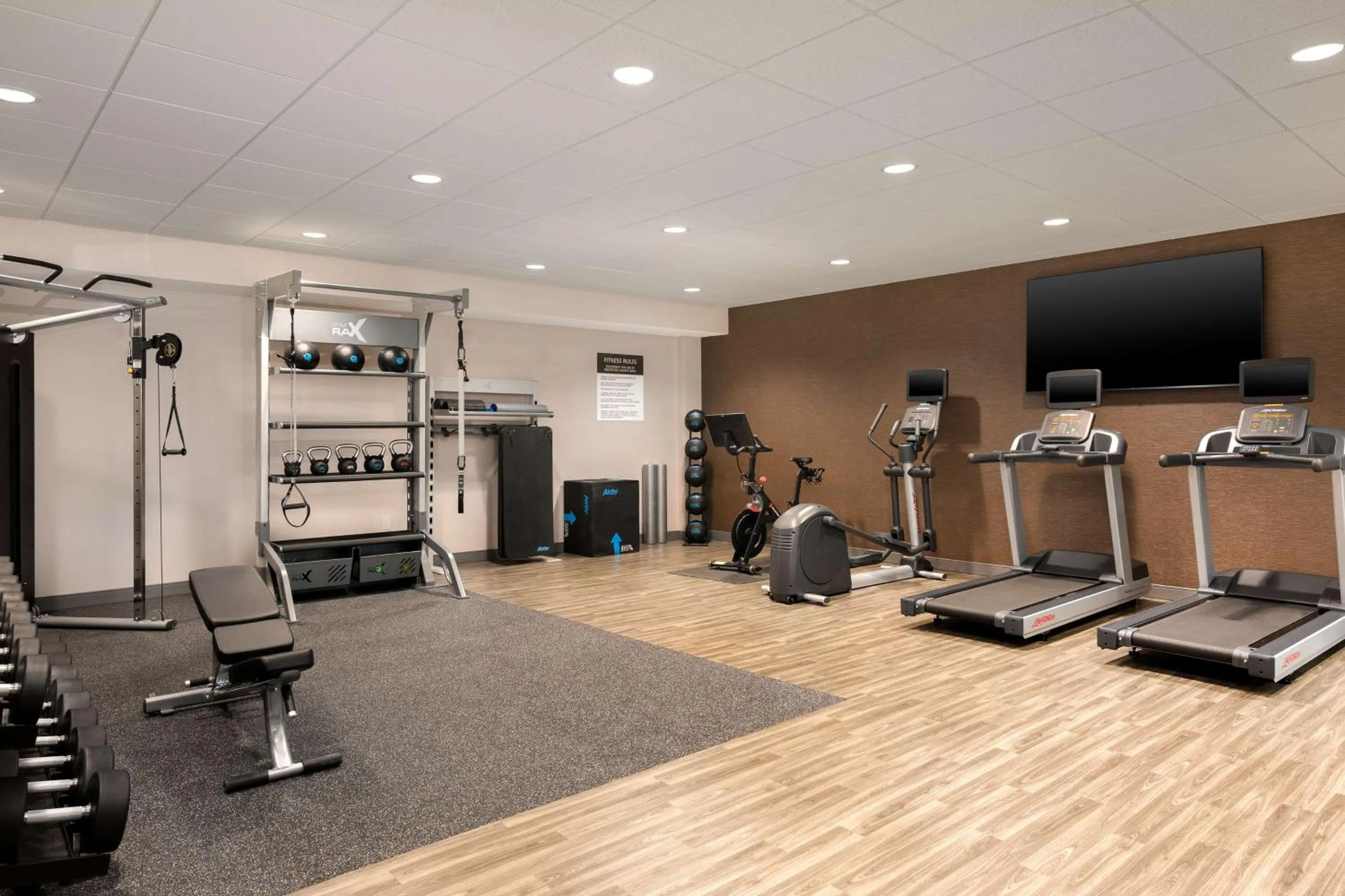 Fitness centre/facilities in Hampton Inn Bloomsburg