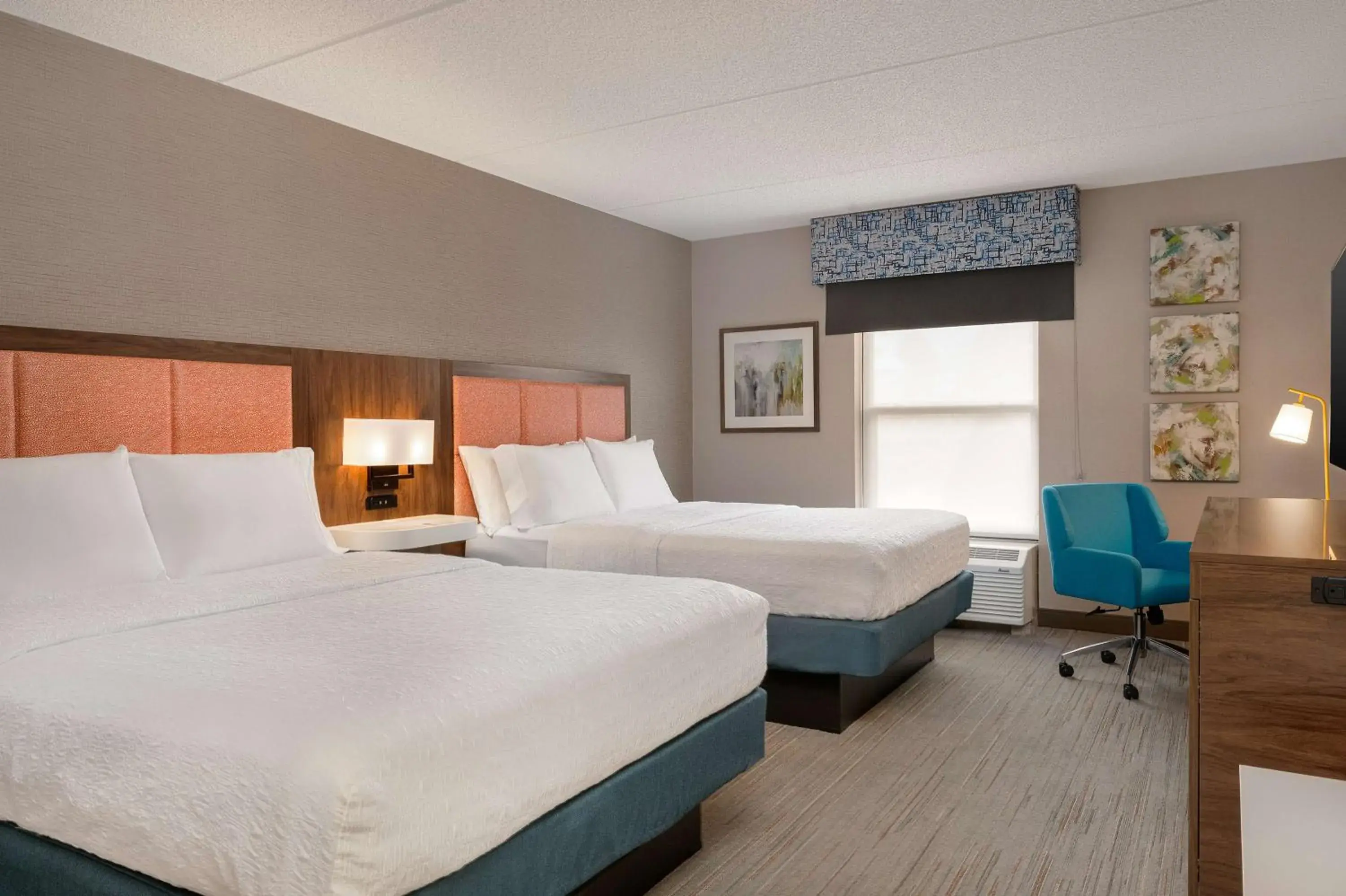 Room with Two Queen Beds - Non-Smoking in Hampton Inn Bloomsburg Room with Two Queen Beds - Non-Smoking in Hampton Inn Bloomsburg