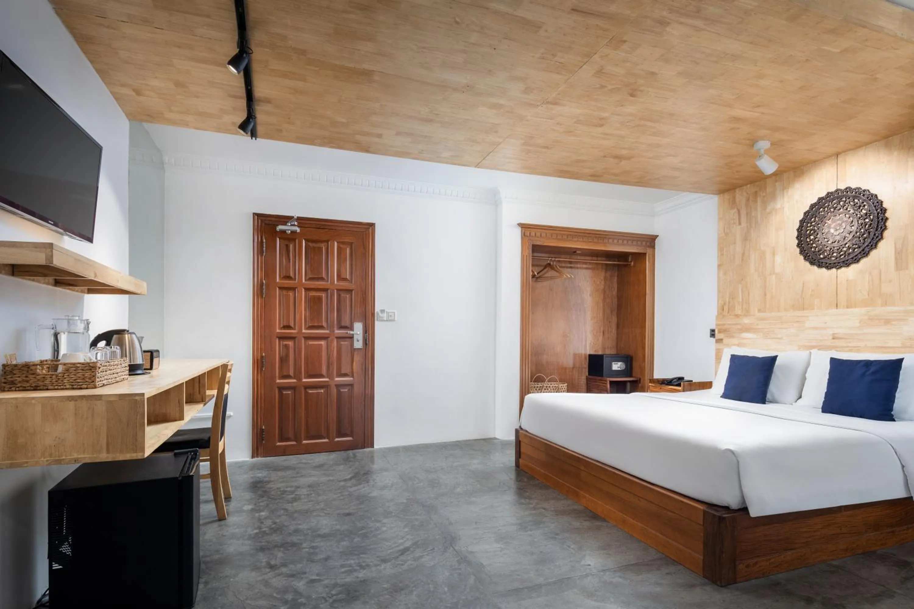 Bed in Pacific Hotel