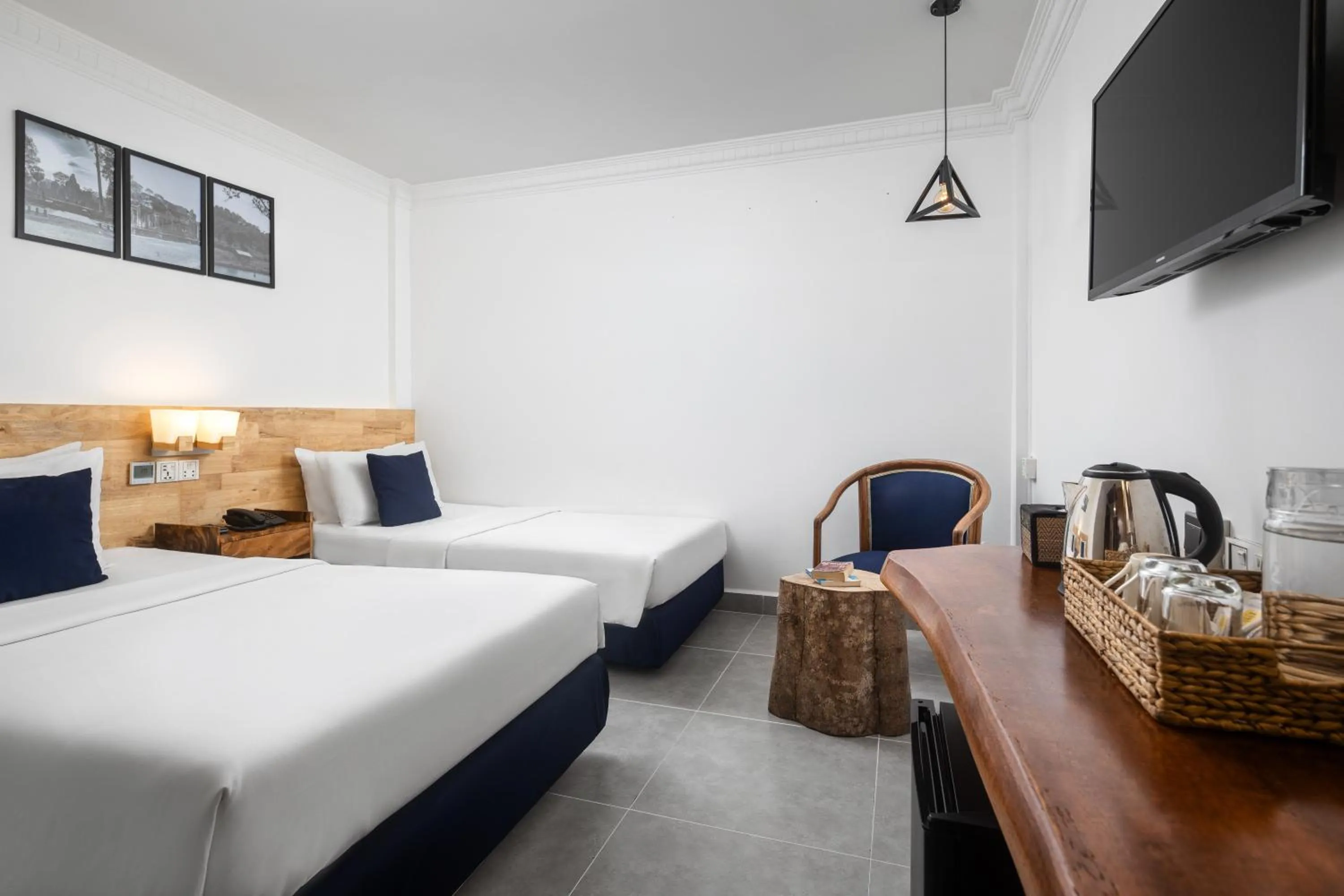 Bed in Pacific Hotel