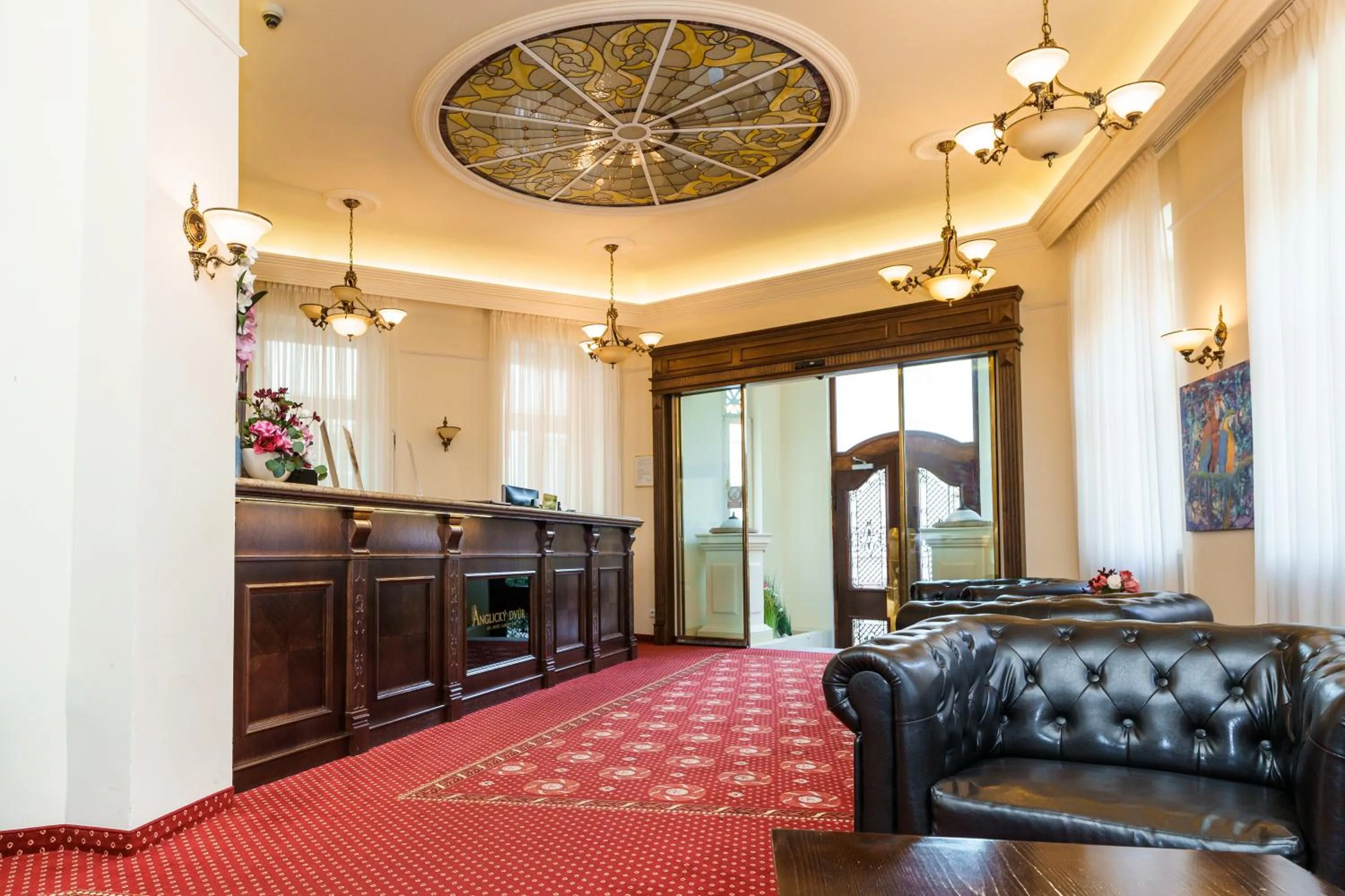 Lobby or reception in Spa Hotel Anglický Dvůr