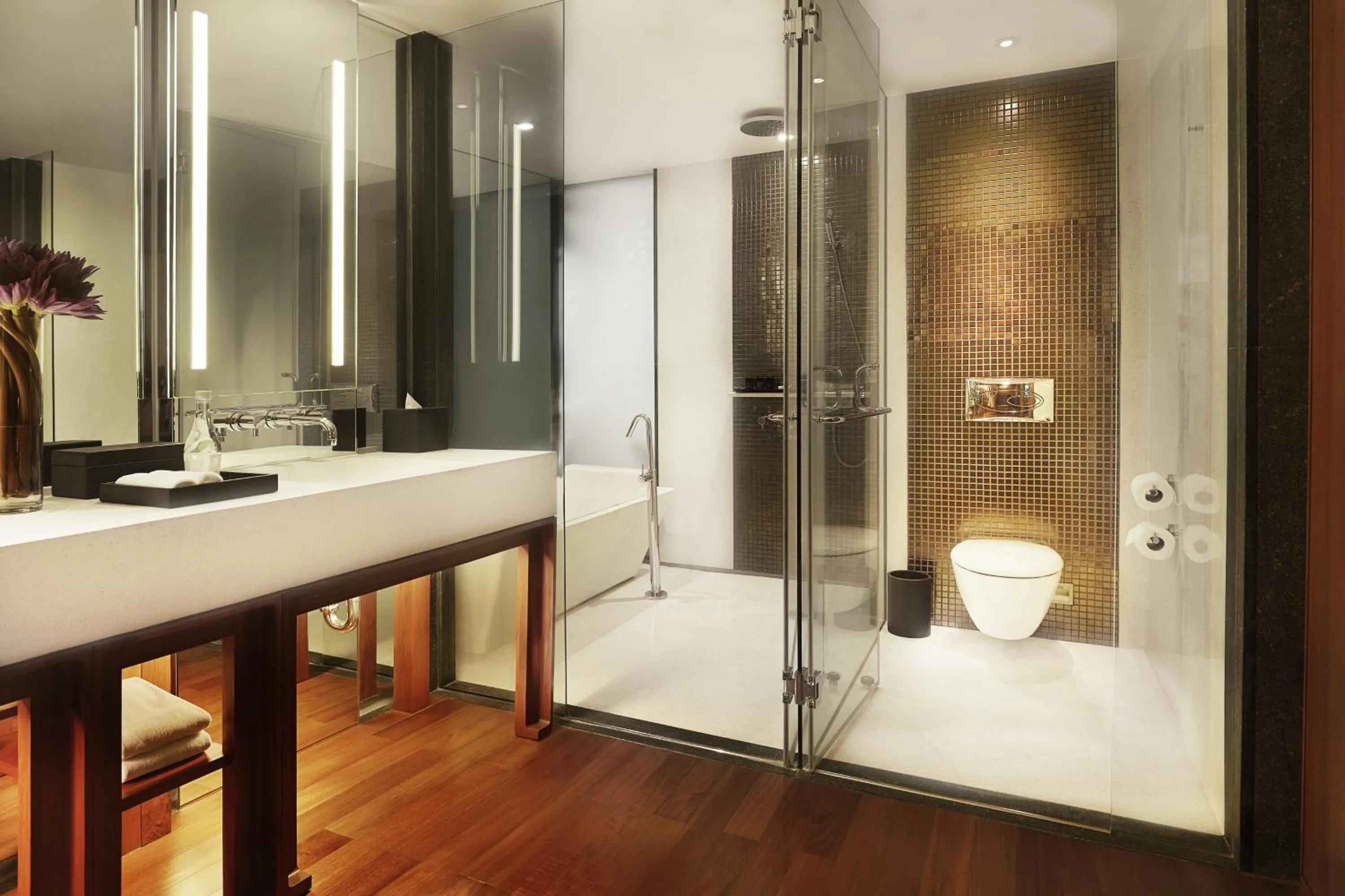 Bathroom in Hansar Bangkok Hotel