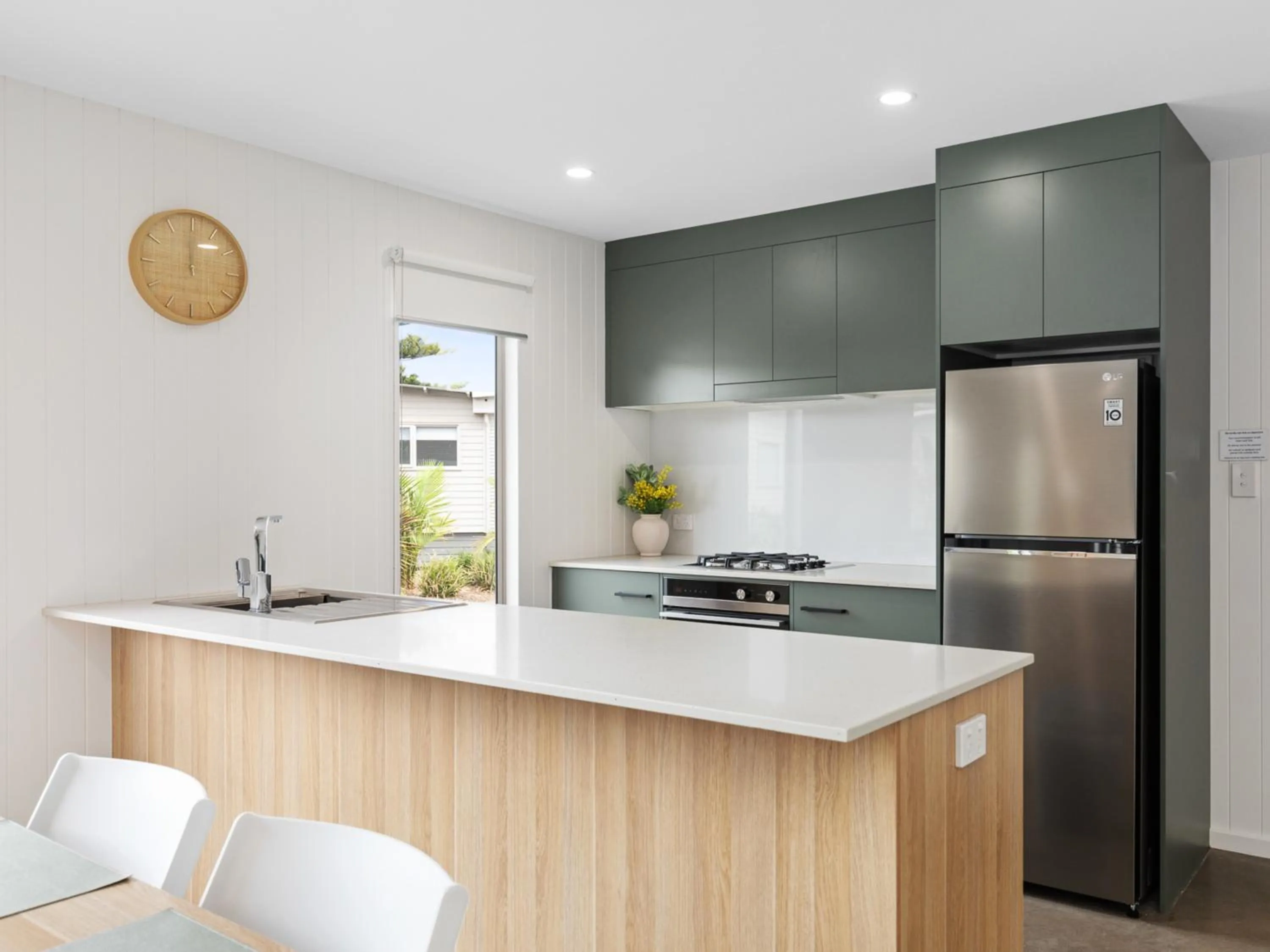 kitchen in Blue Lake Holiday Park