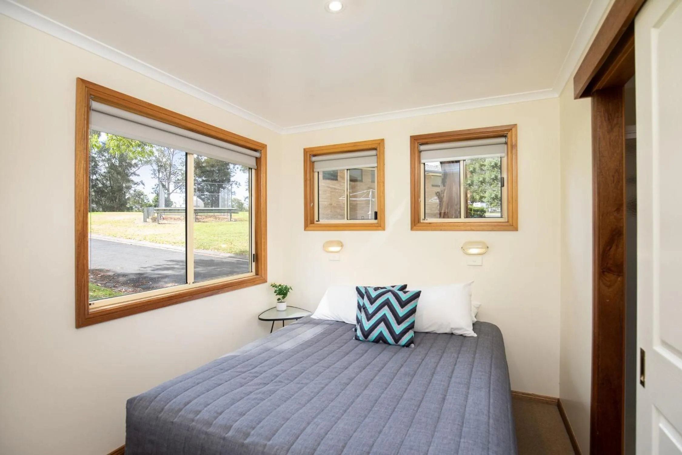 Bed in Blue Lake Holiday Park