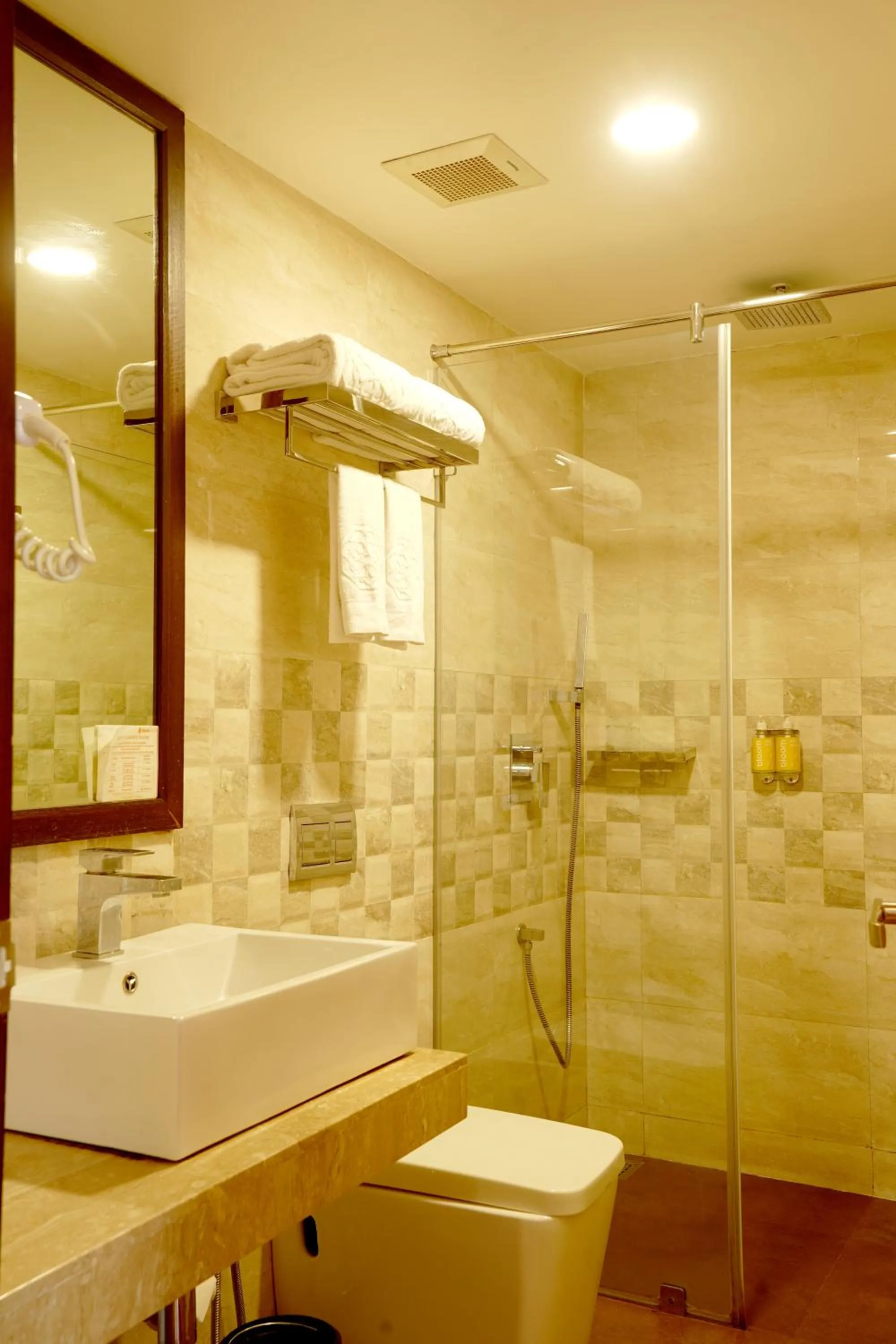 Bathroom in BloomSuites l Calangute