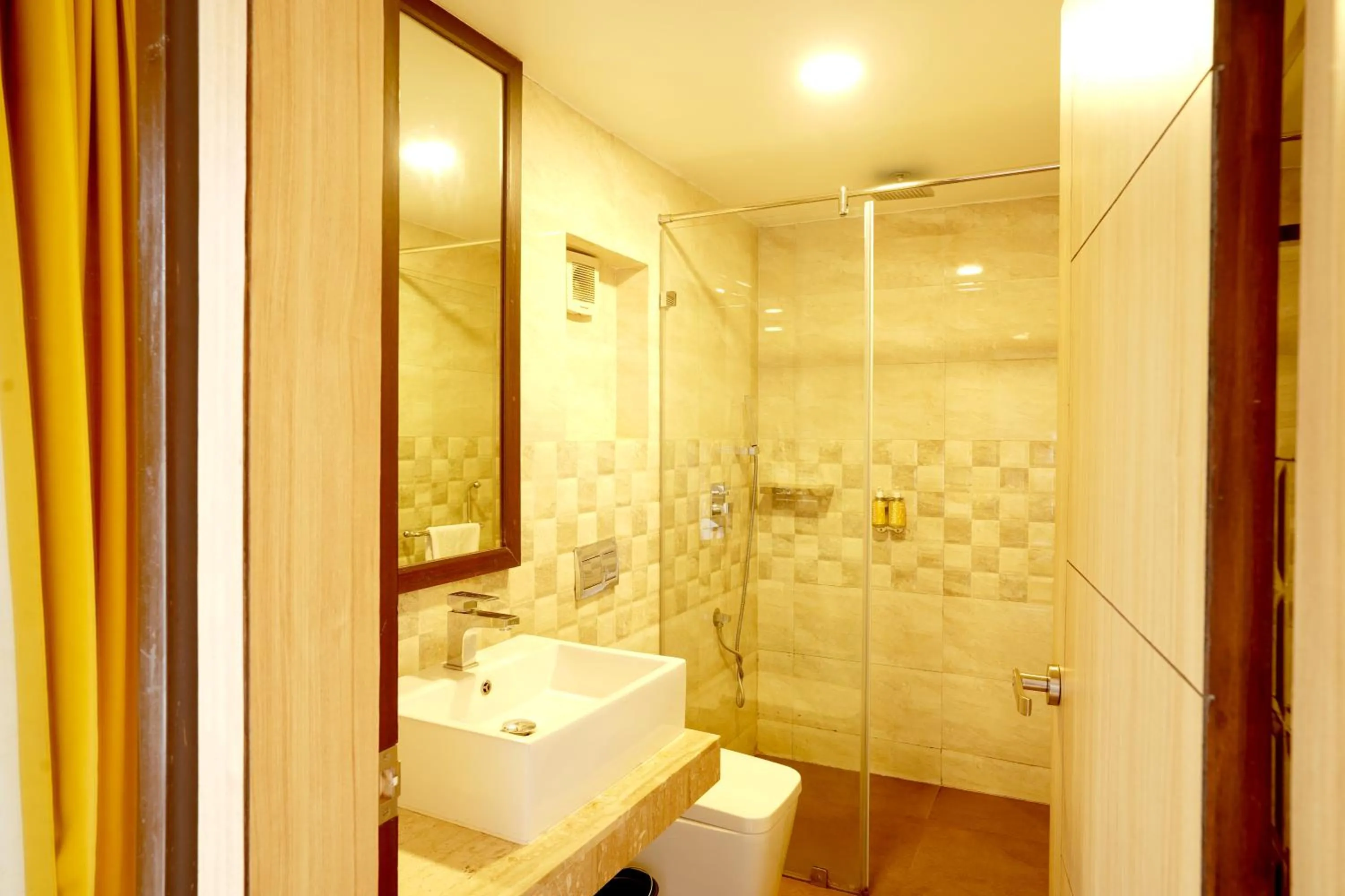 Bathroom in BloomSuites l Calangute