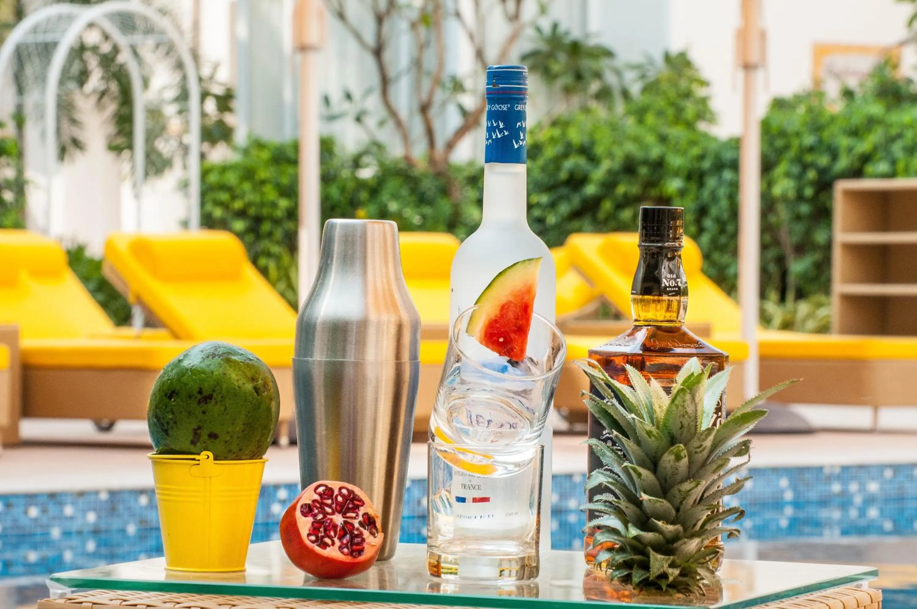 Swimming pool in BloomSuites l Calangute