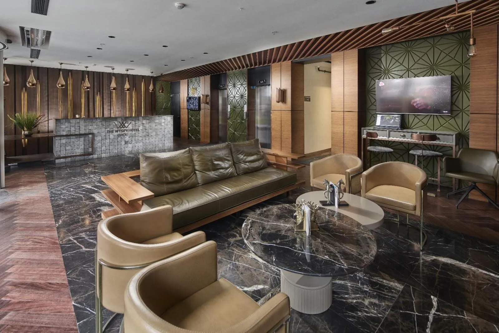 Lobby or reception in The Wyspy Hotel