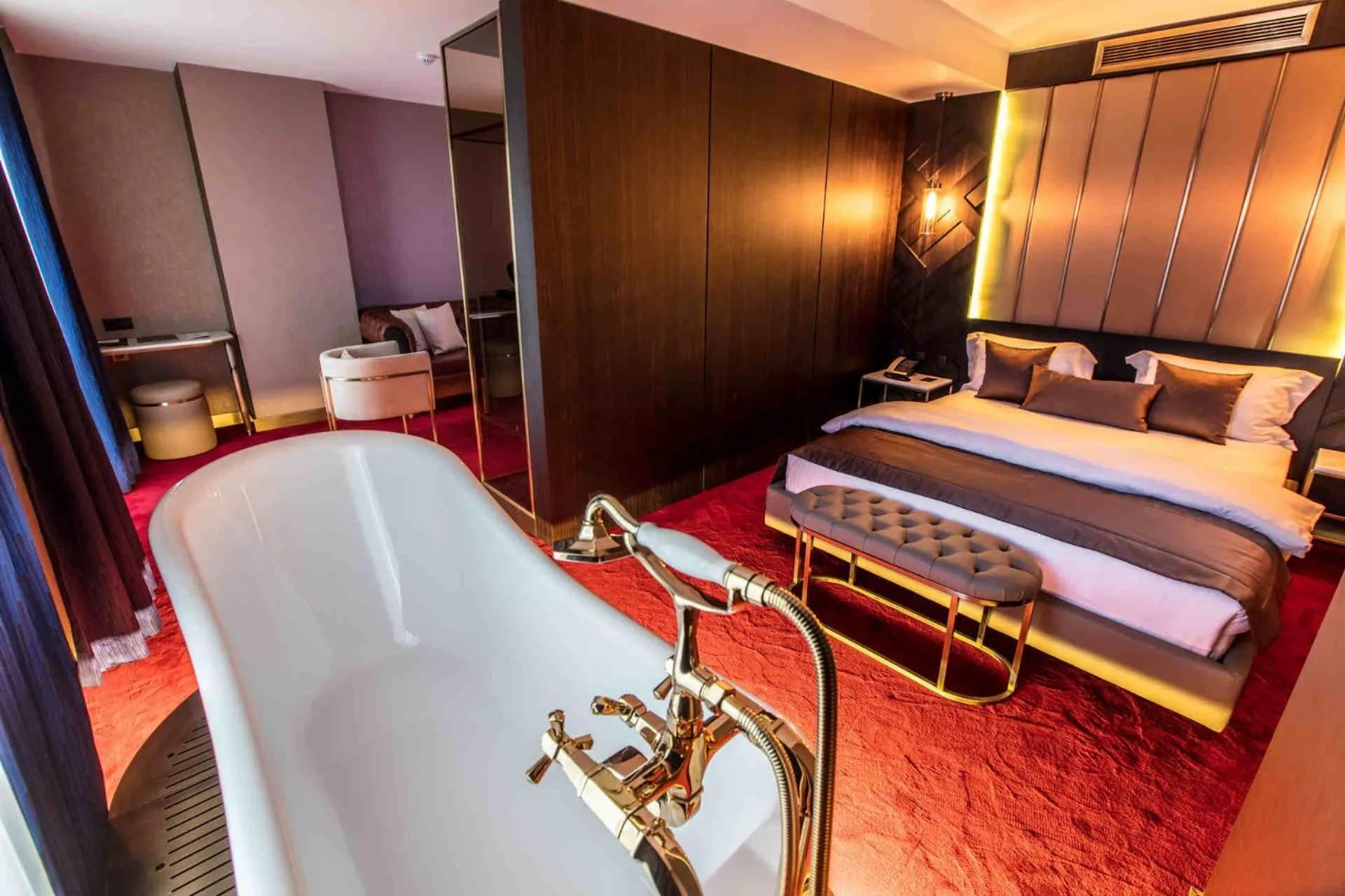 Bed in The Wyspy Hotel