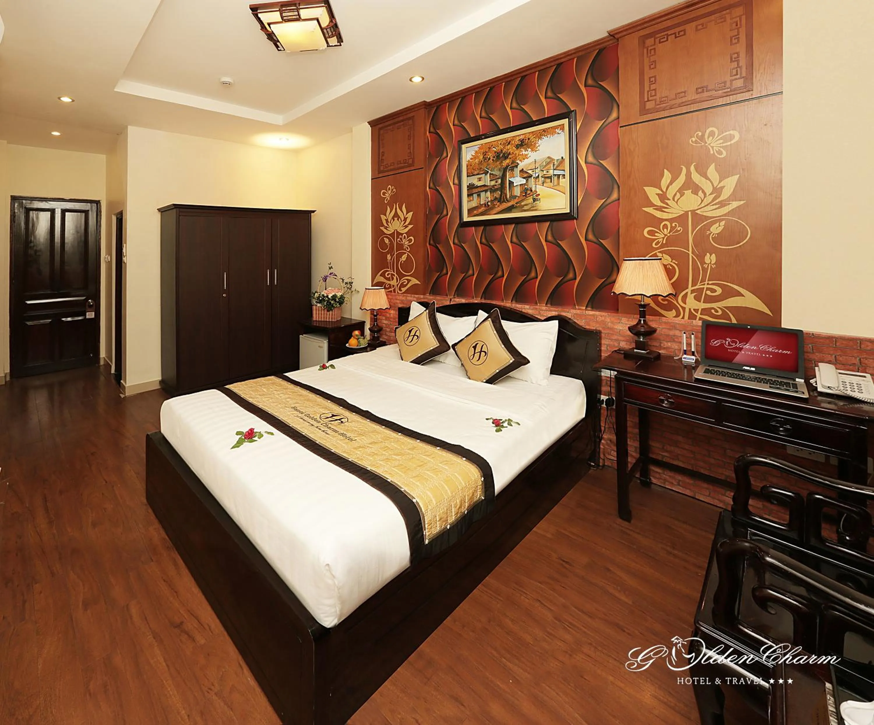 Bedroom in Hanoi Golden Charm Hotel