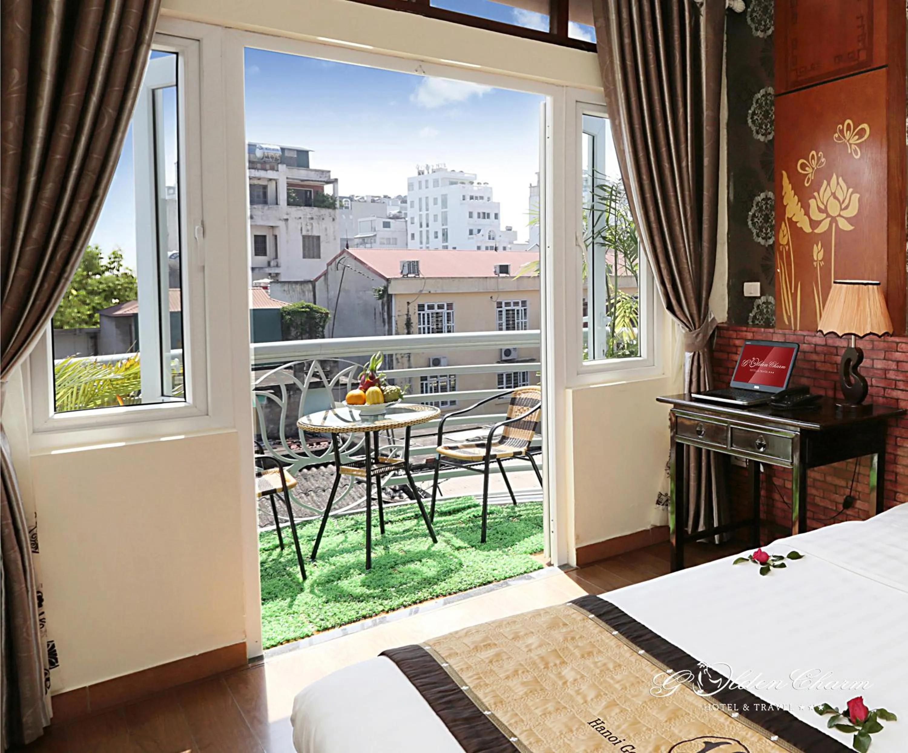 Bedroom in Hanoi Golden Charm Hotel