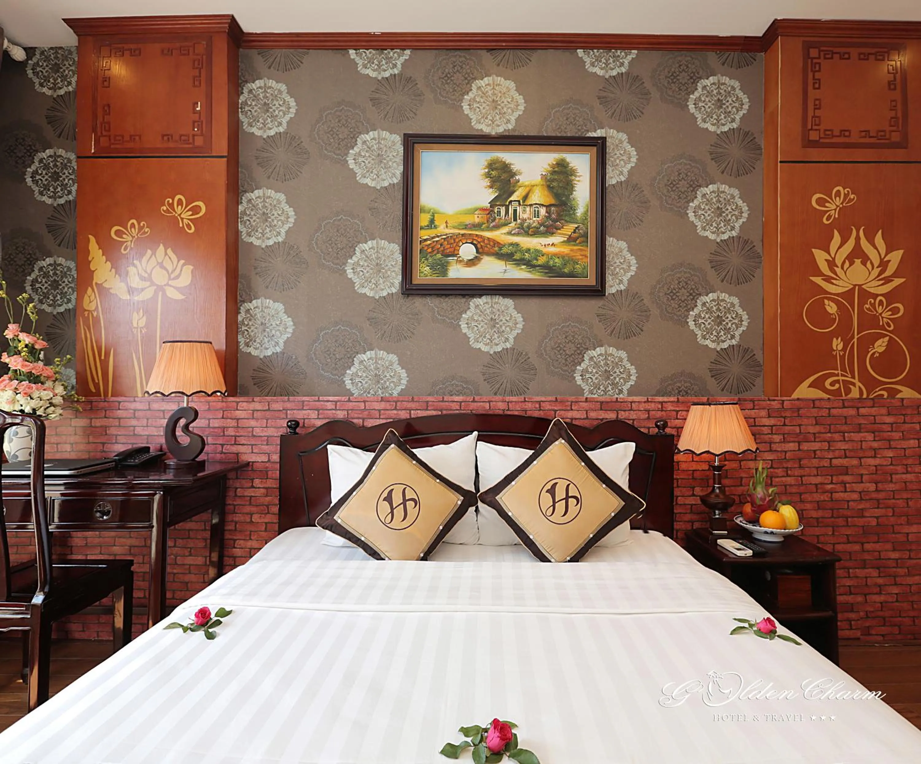 Bedroom in Hanoi Golden Charm Hotel