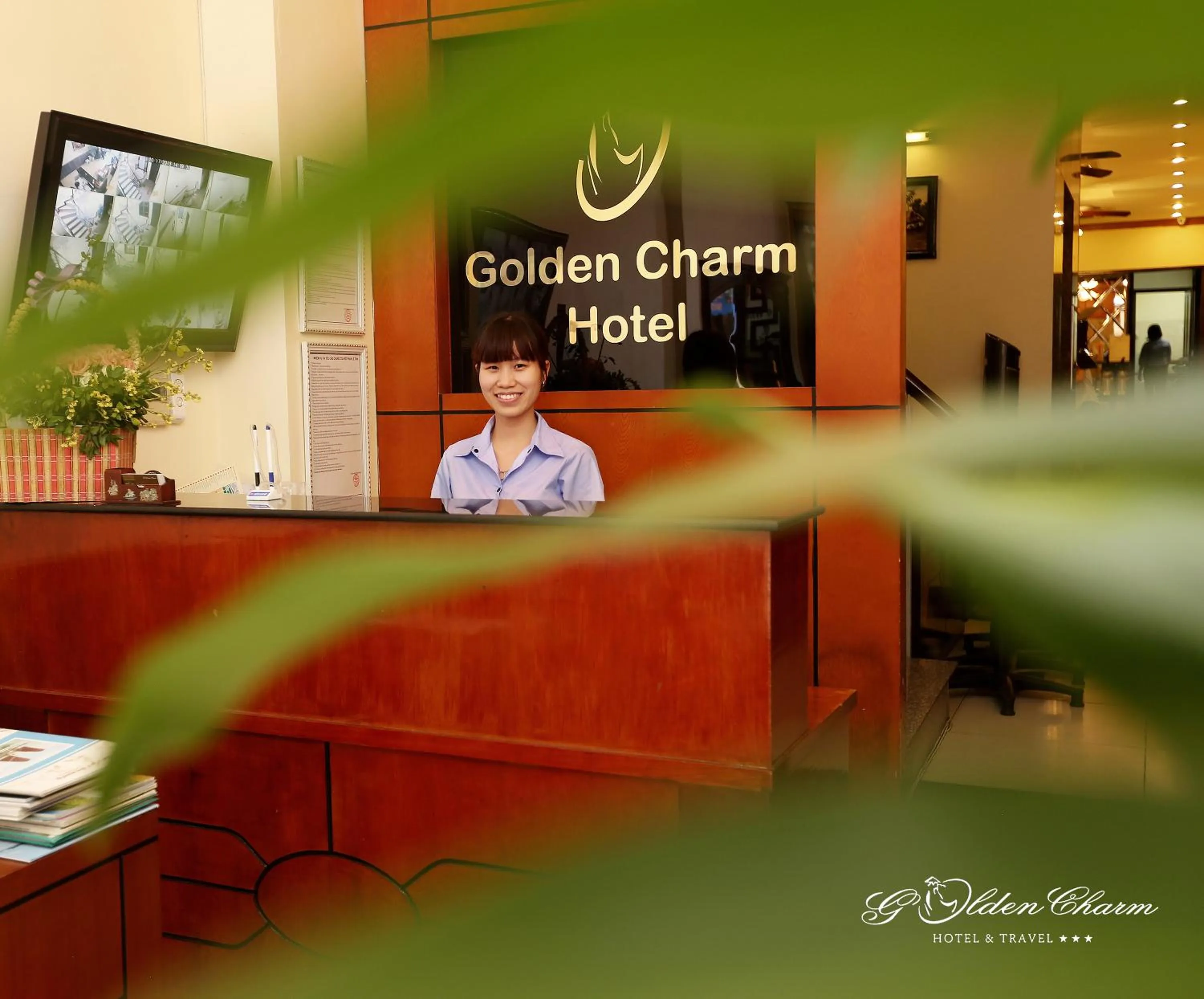 Lobby or reception in Hanoi Golden Charm Hotel