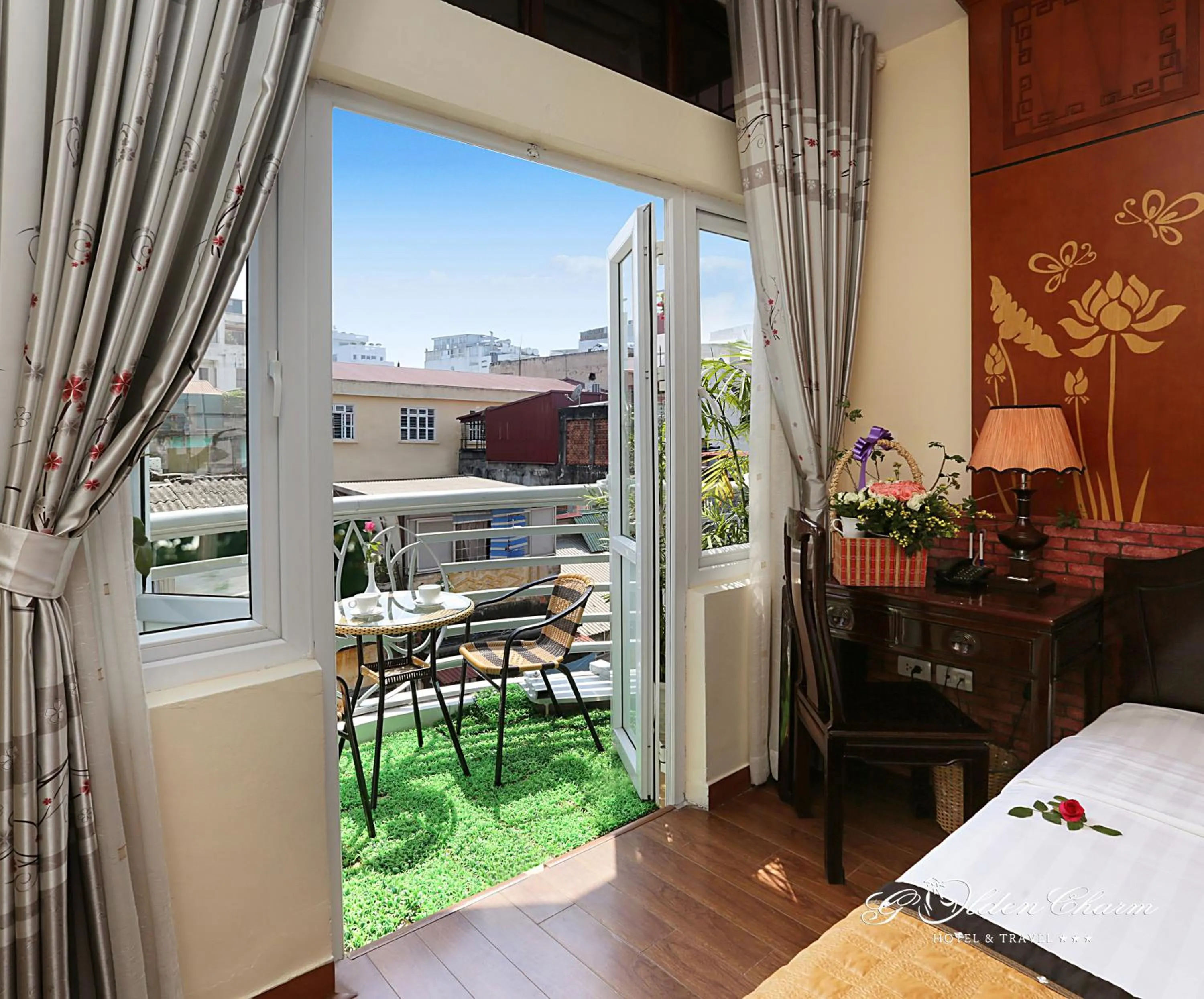 Bedroom in Hanoi Golden Charm Hotel